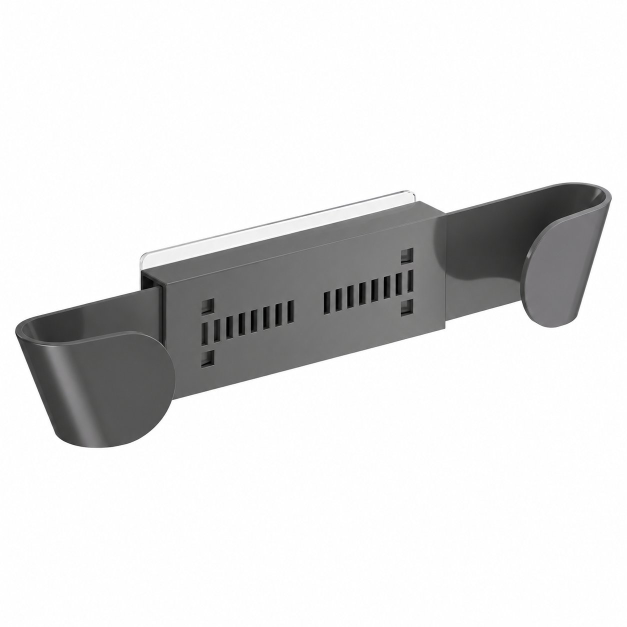 Wall-Mounted Lid Holder – Metallic Gray Gray