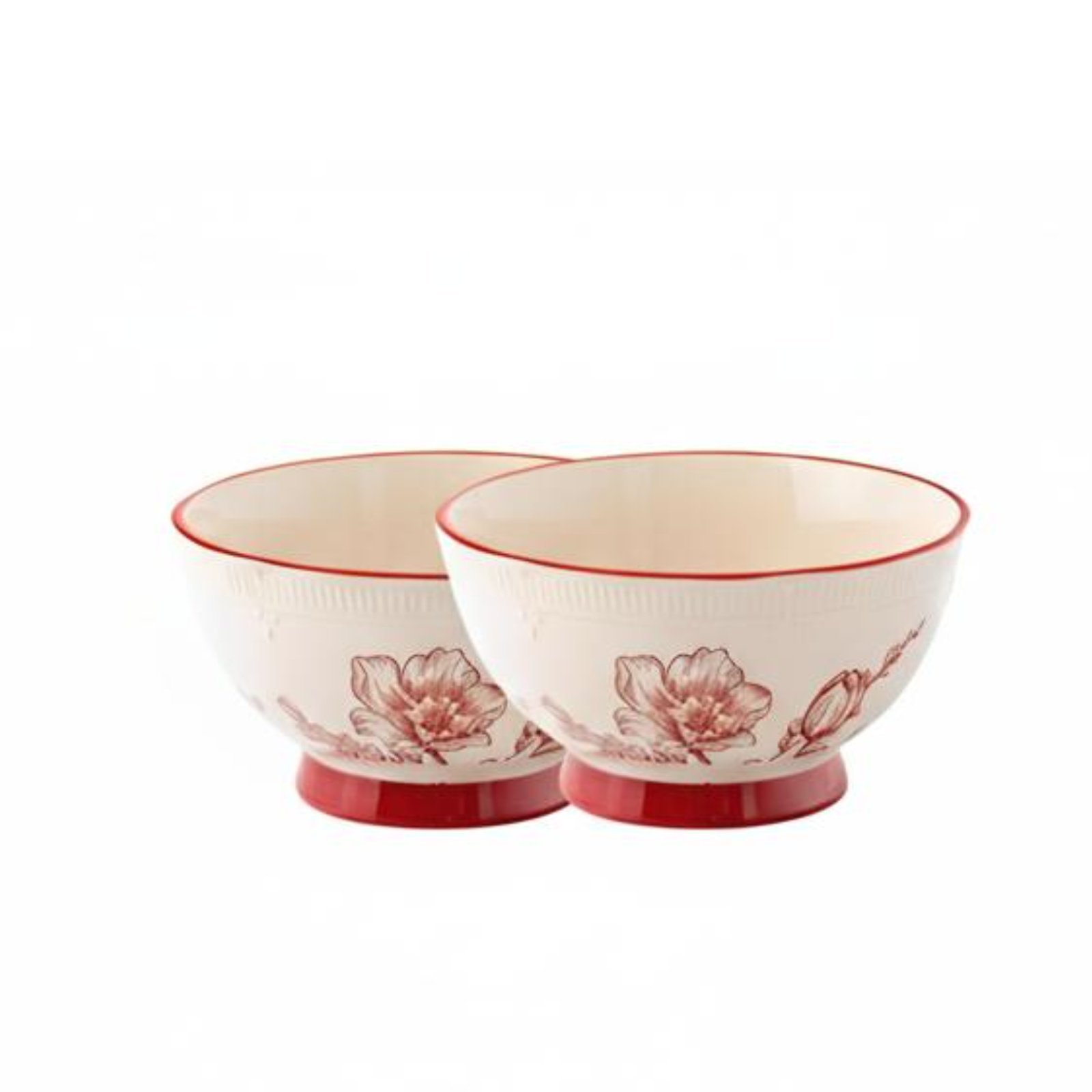 Underglaze Porcelain Bowl and Plate Set
