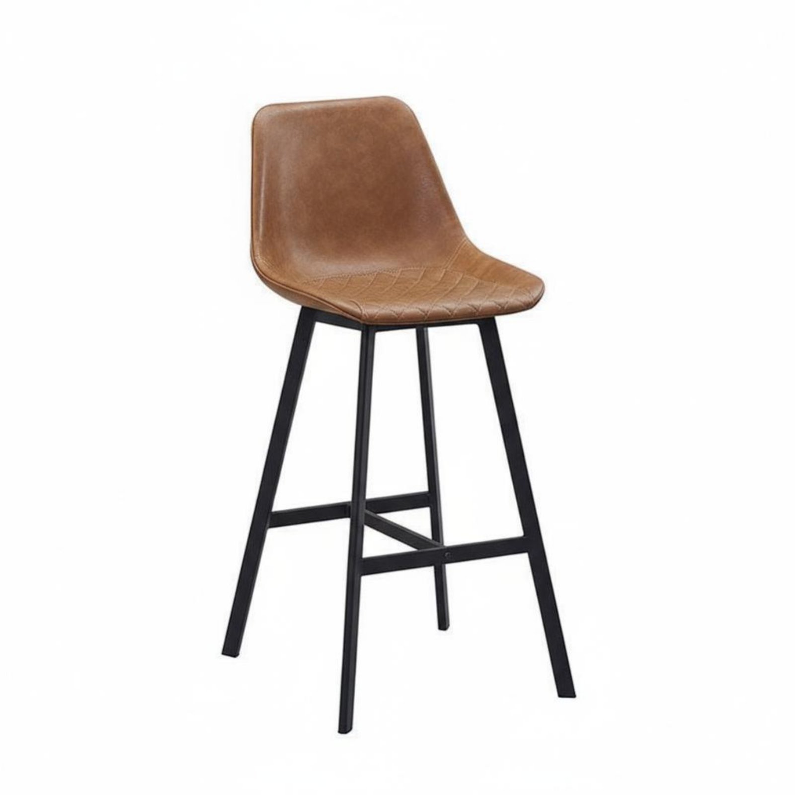 2-Piece Four-Legged Bar Chair with Supportrest