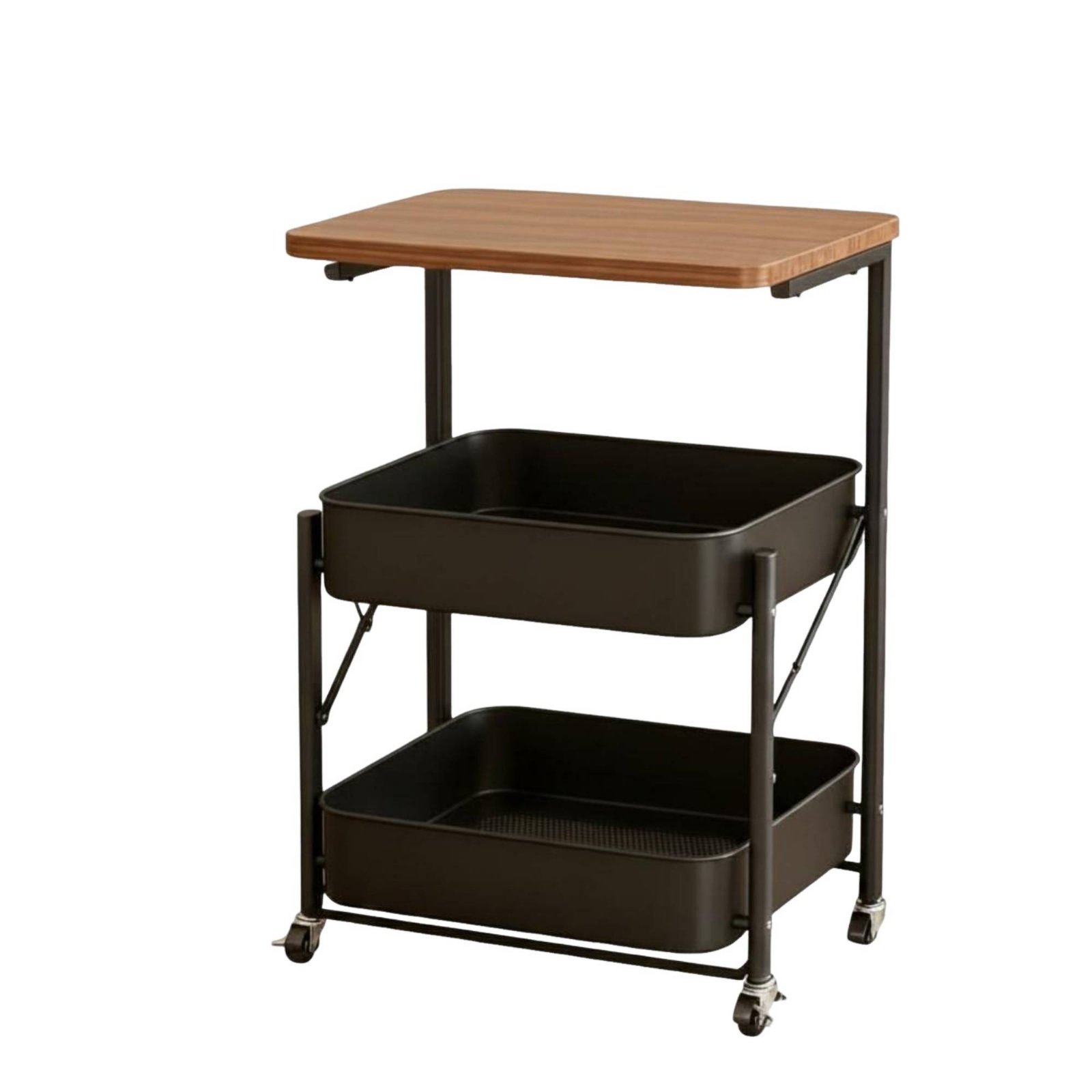 Rolling Storage Cart – Black