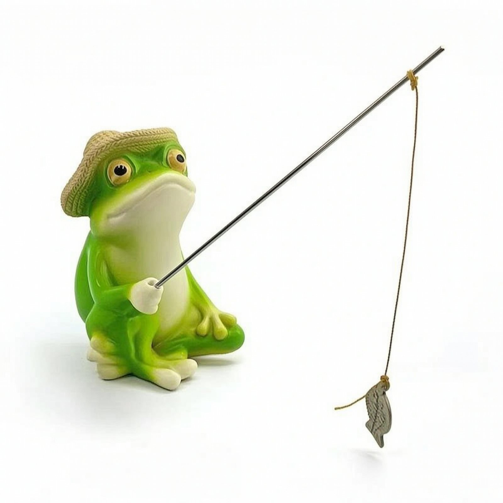 Glossy Green Frog Figurine