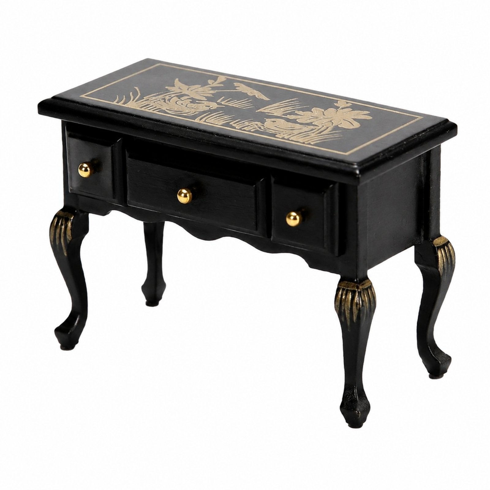 Wooden Dollhouse Vanity Table