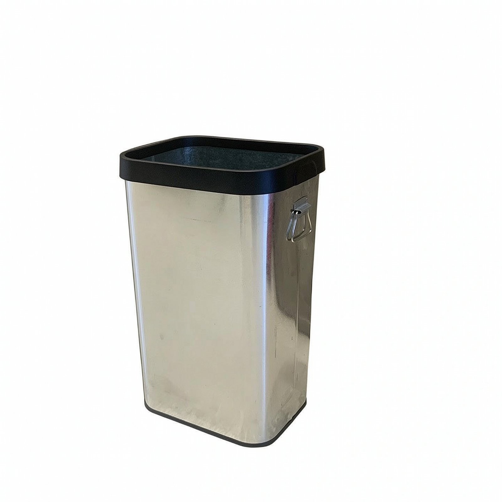 Metal Trash Bin with Handle
