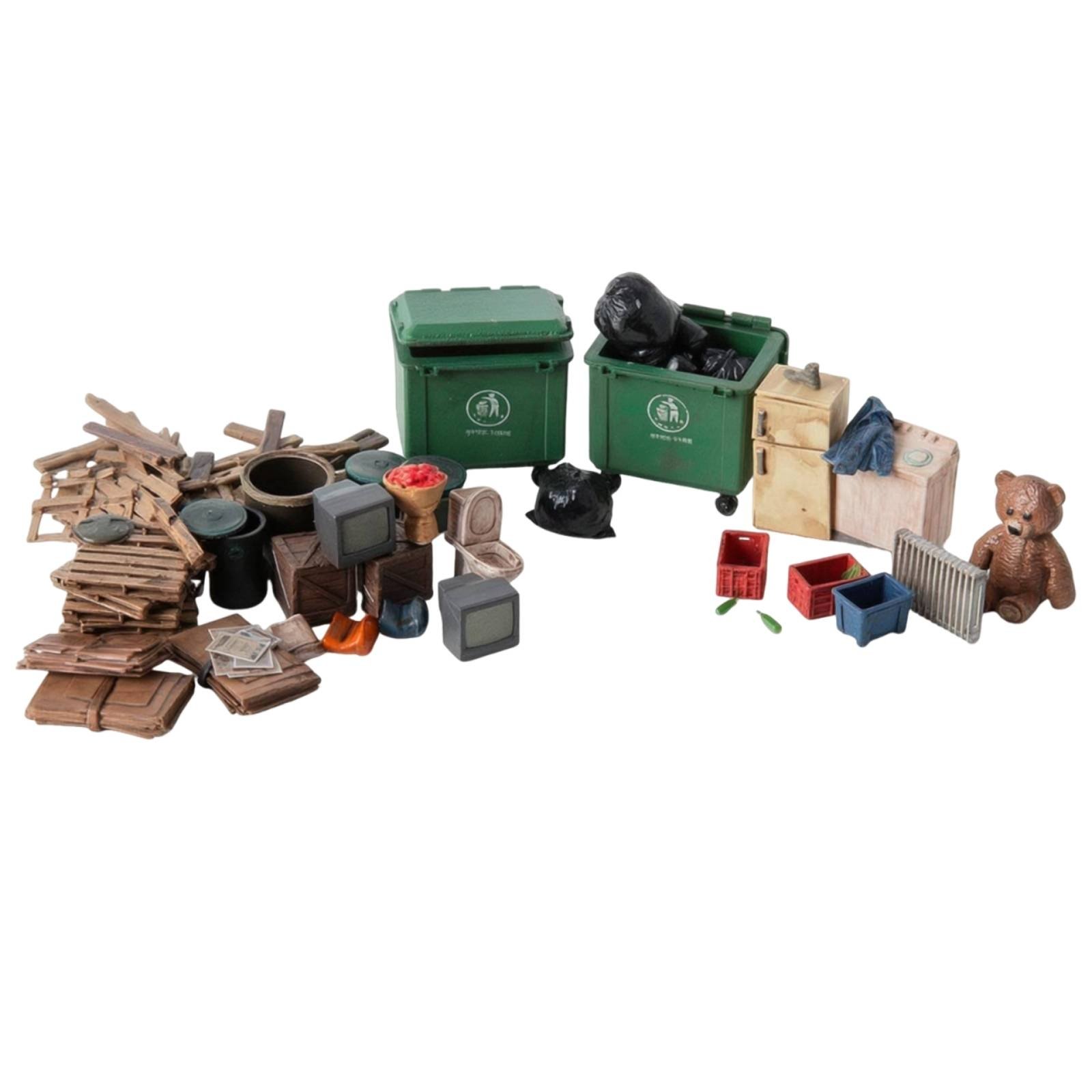 Weathered Trash Pile Diorama