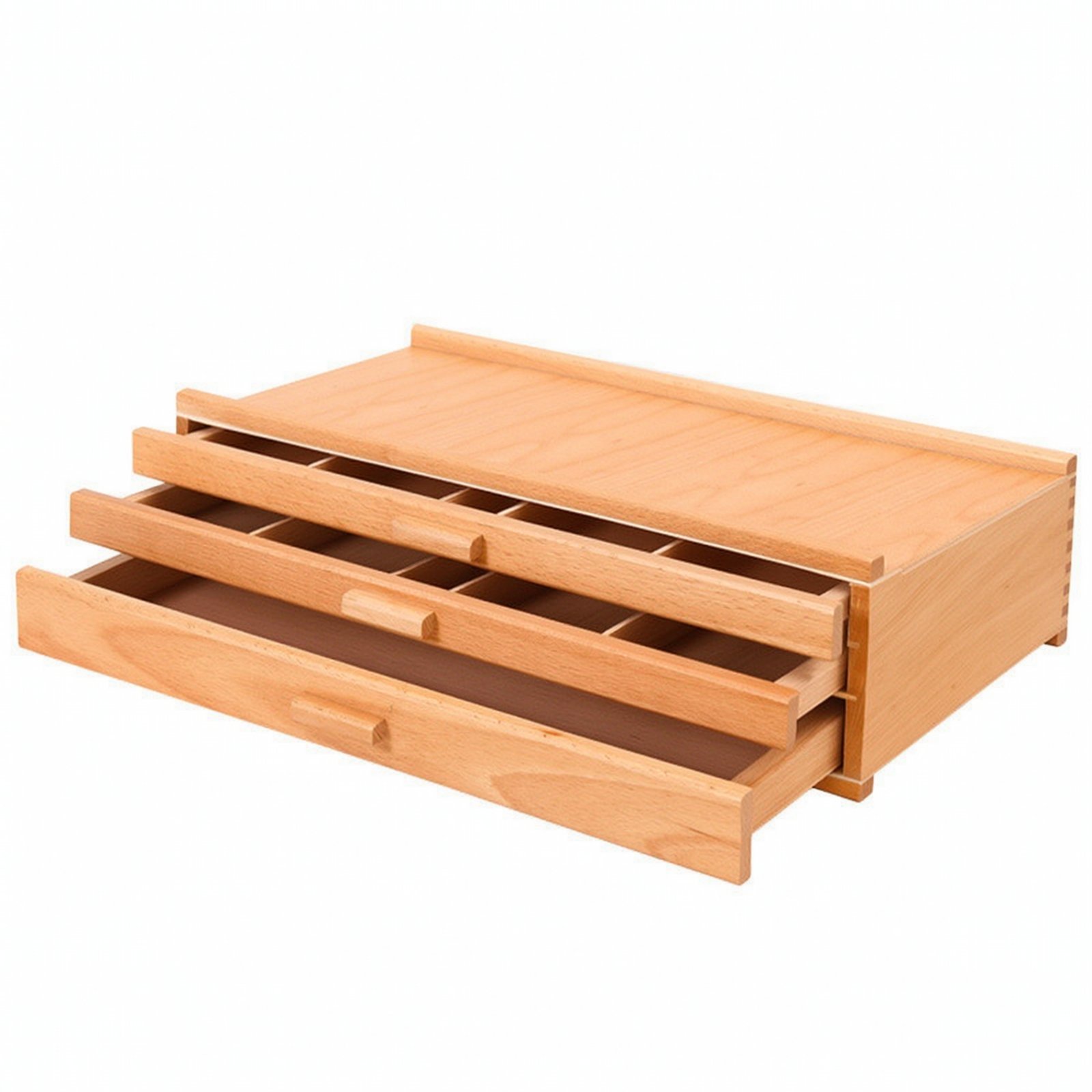 Wood Three-Tier Artist Box