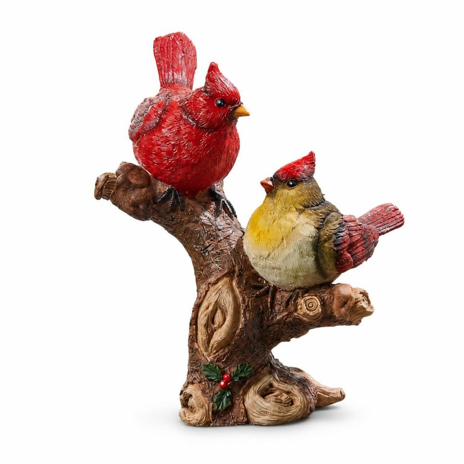 Tree-Stump Bird Statue Resin