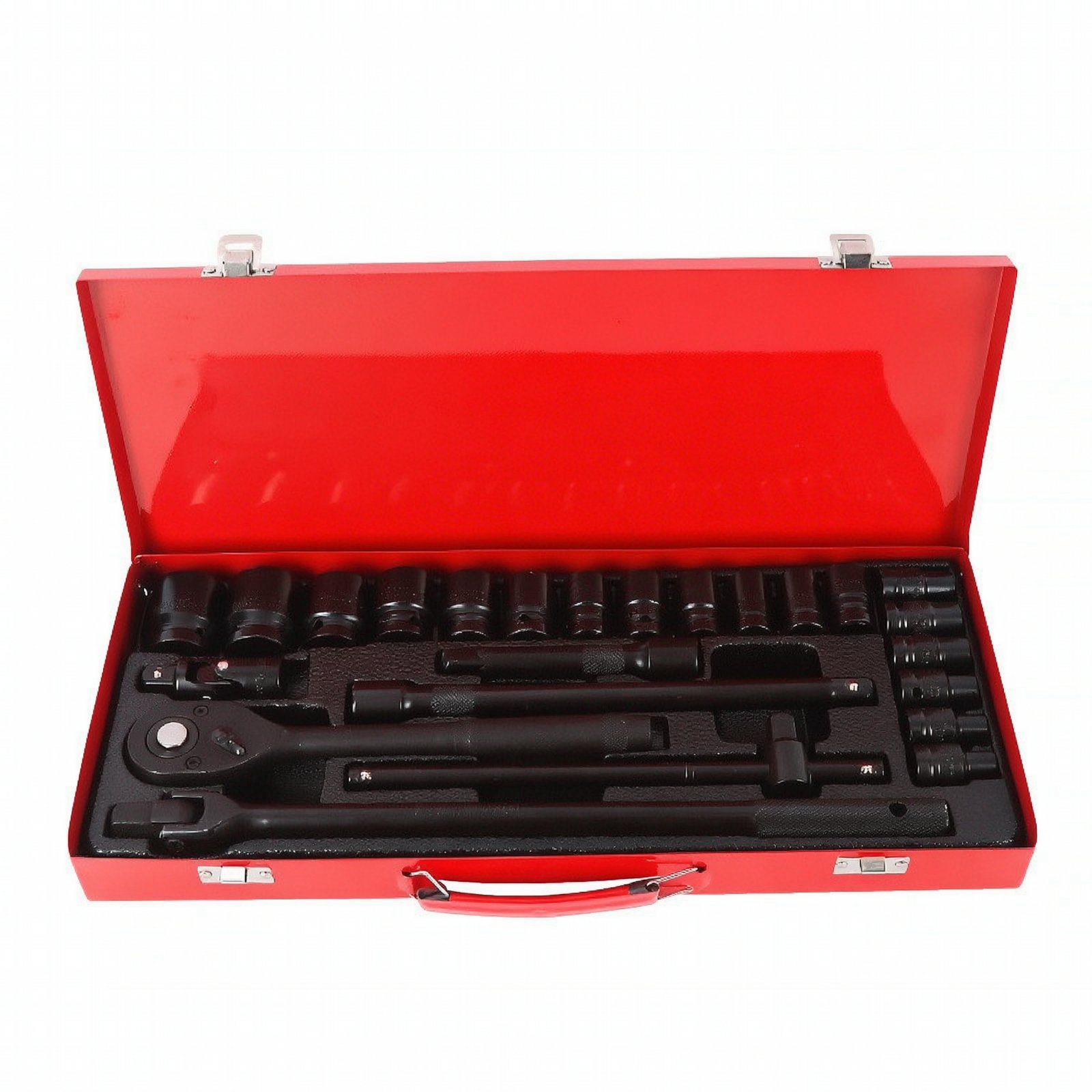 24-Piece Socket Wrench Set with Metal Case