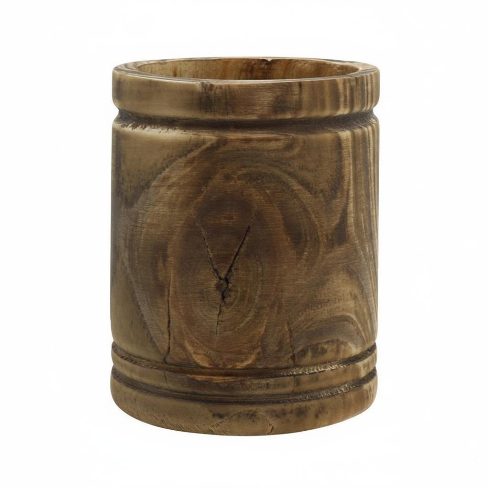 Rustic Wooden Pen Holder
