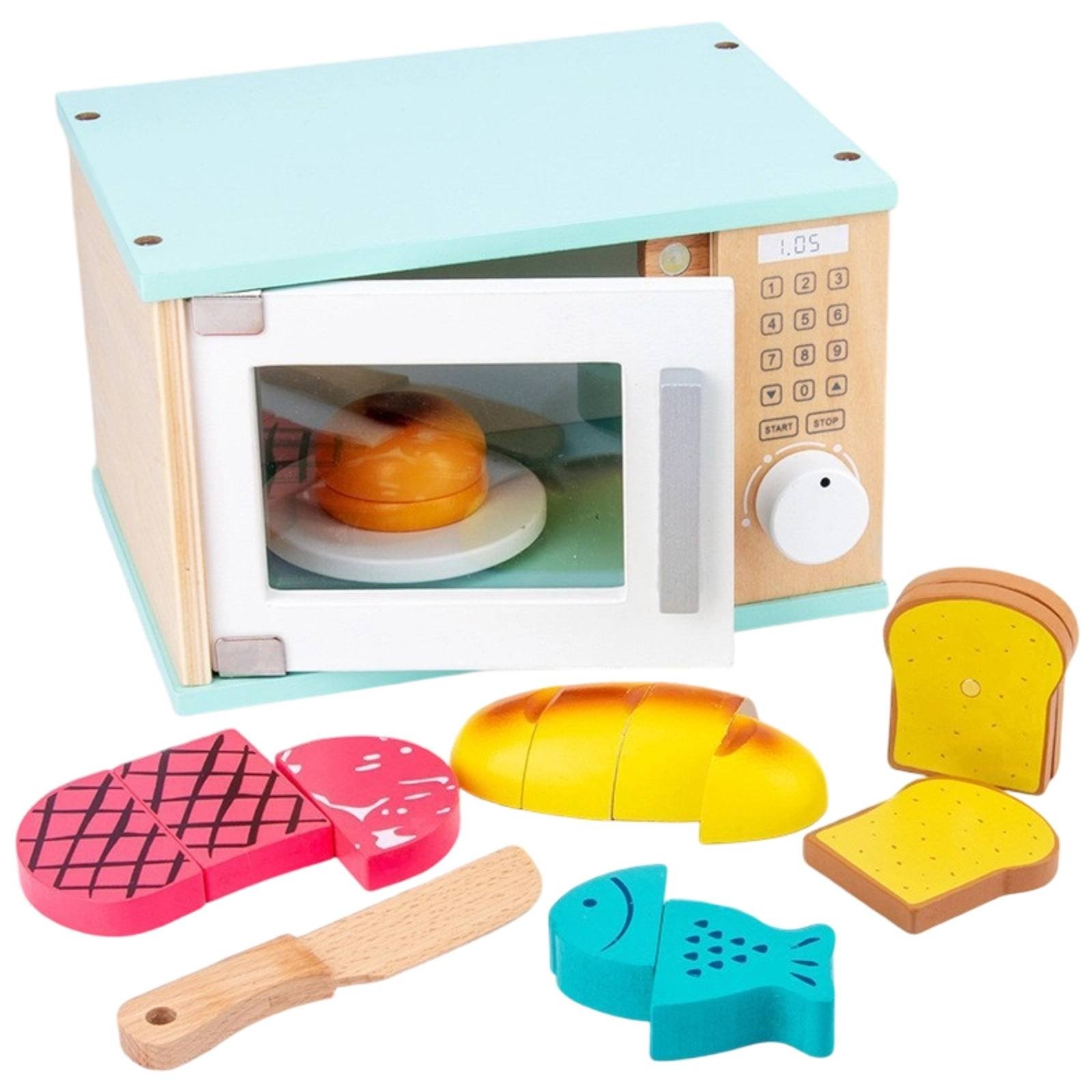 Wooden Toy Microwave Oven