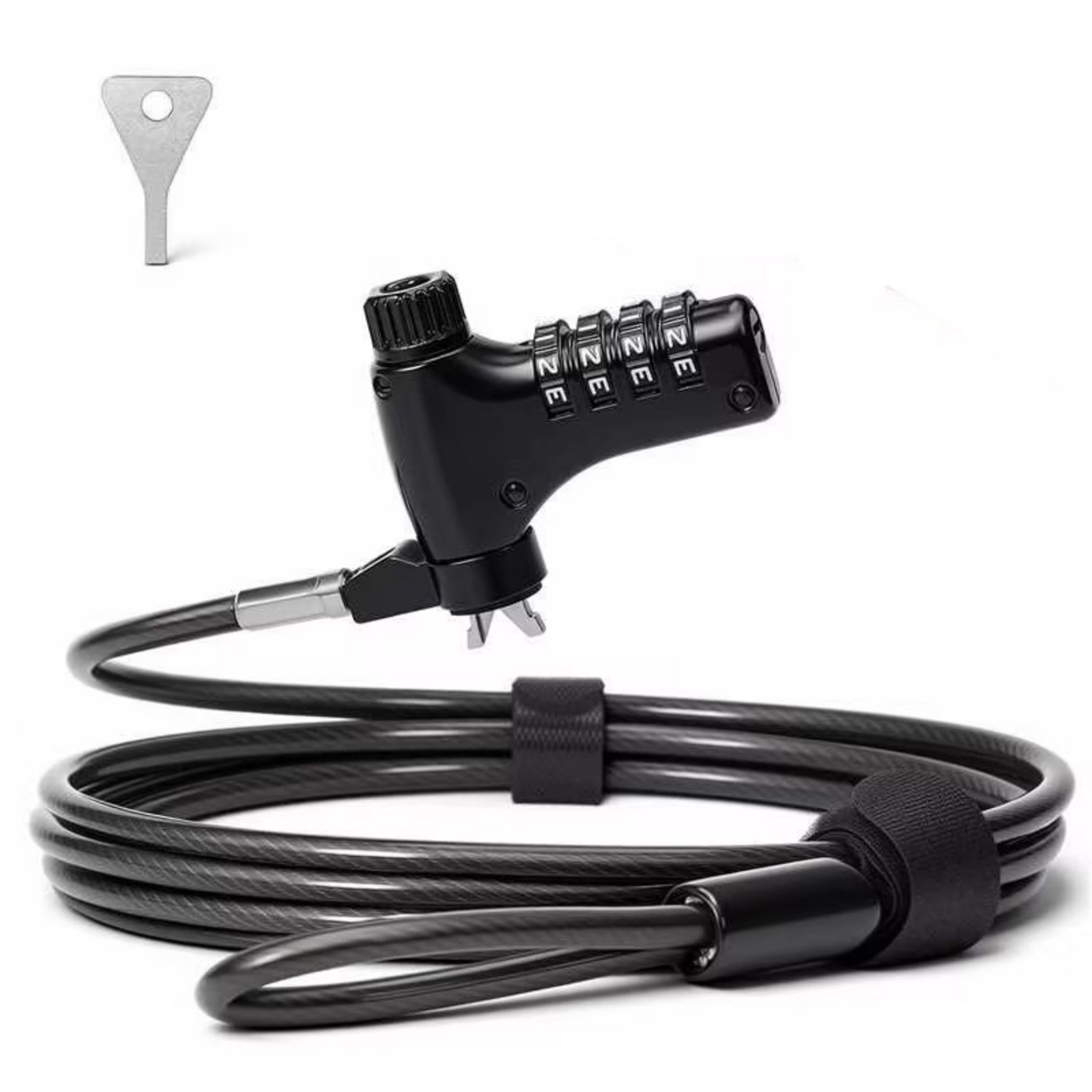 Laptop Security Lock with Coiled Cable