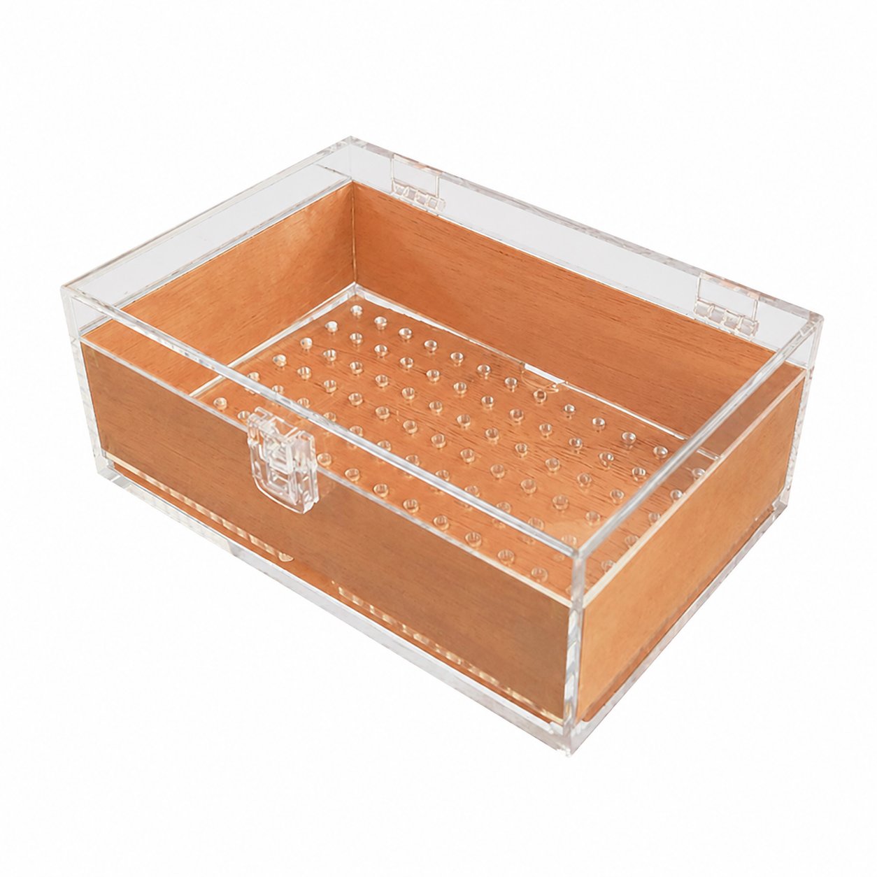 Acrylic Cigar Humidor with Cedar Wood Humidifier