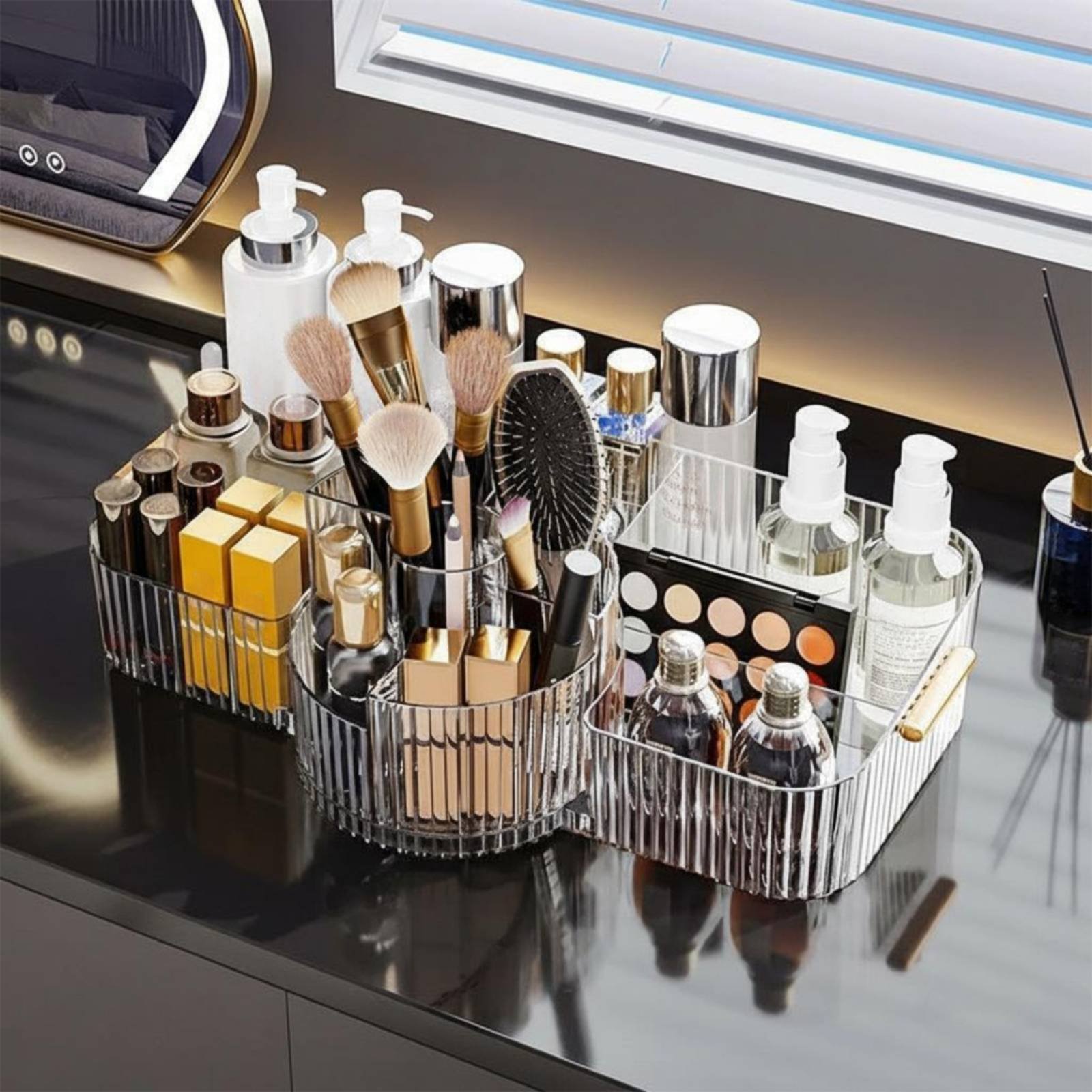 360-Degree Rotating Makeup Organizer