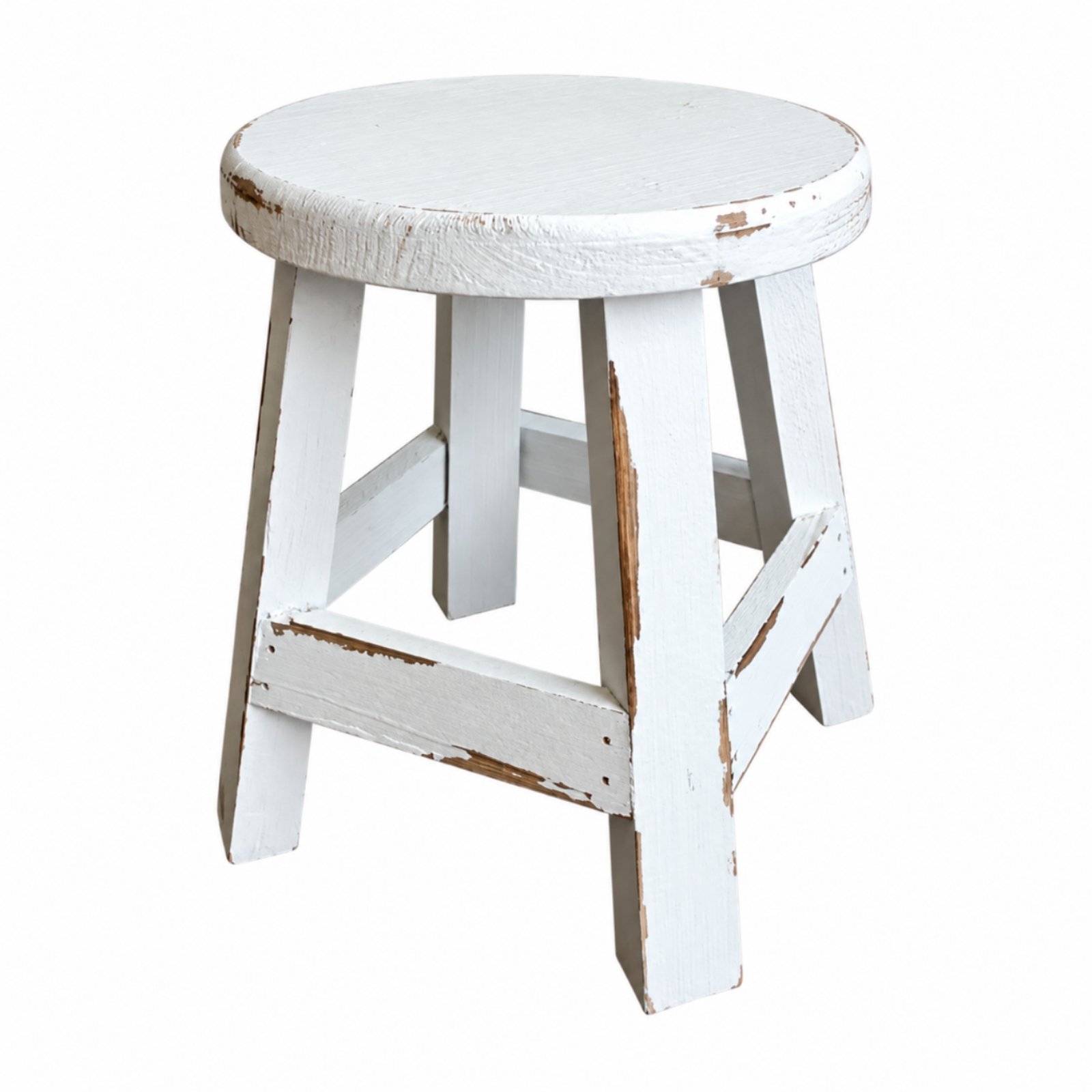 Wooden Plant Stand – White