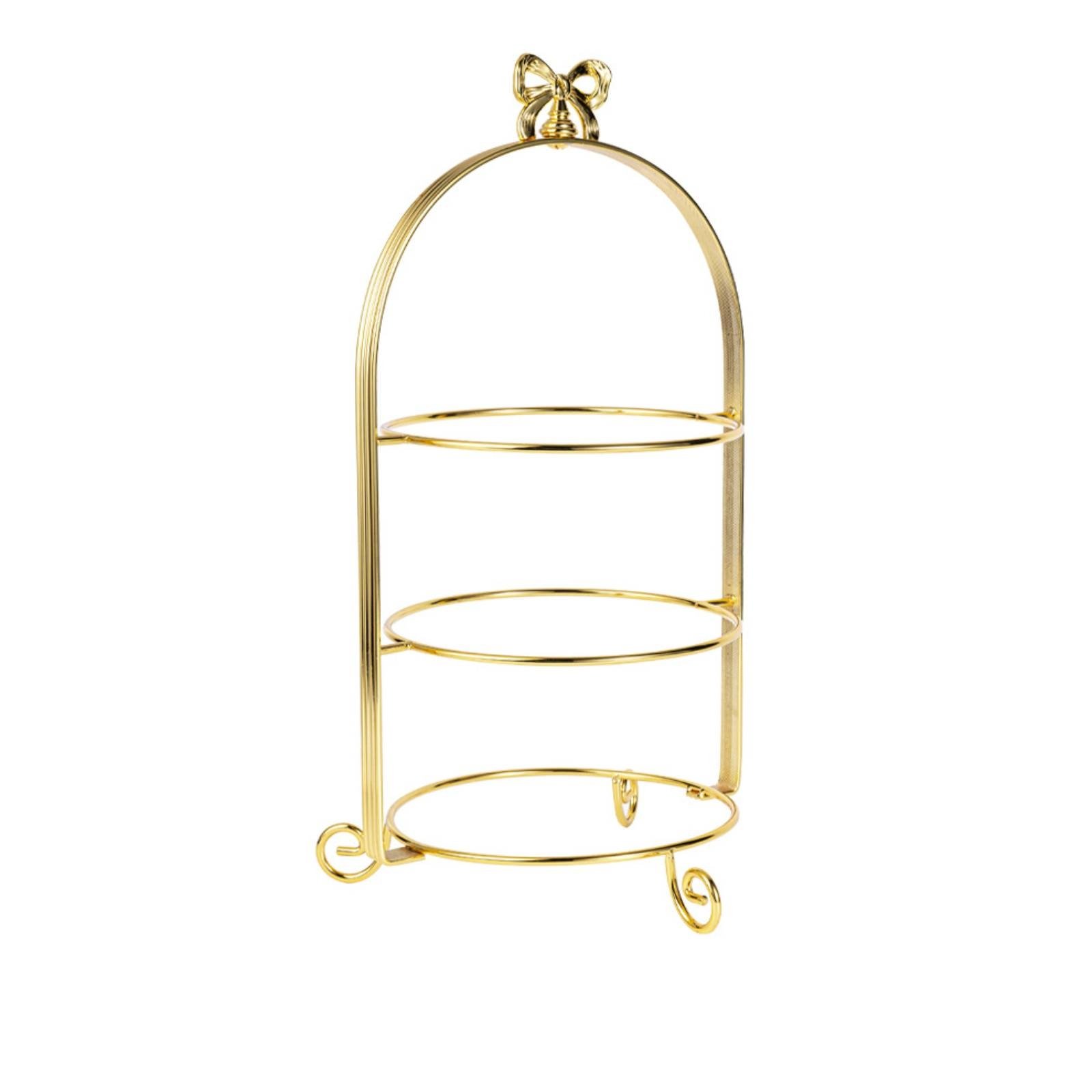 Three-Tier Dessert Stand – Gold, 3-tier 21cm