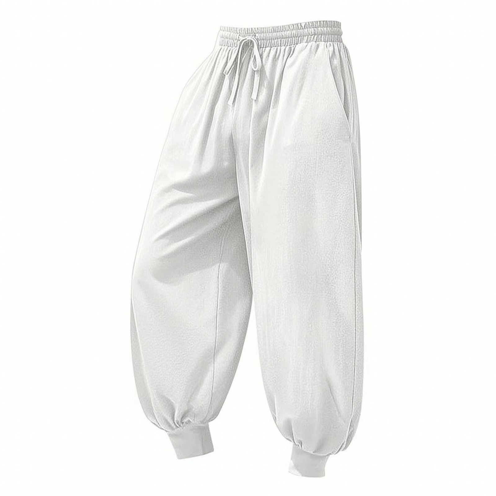 Straight-Leg Joggers with Pockets