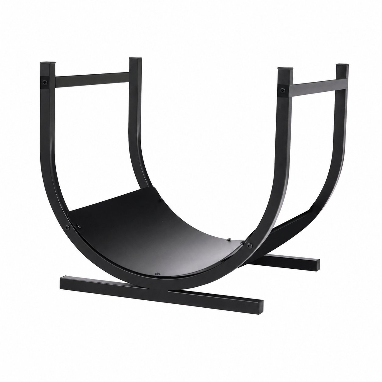 Metal Firewood Rack – Black