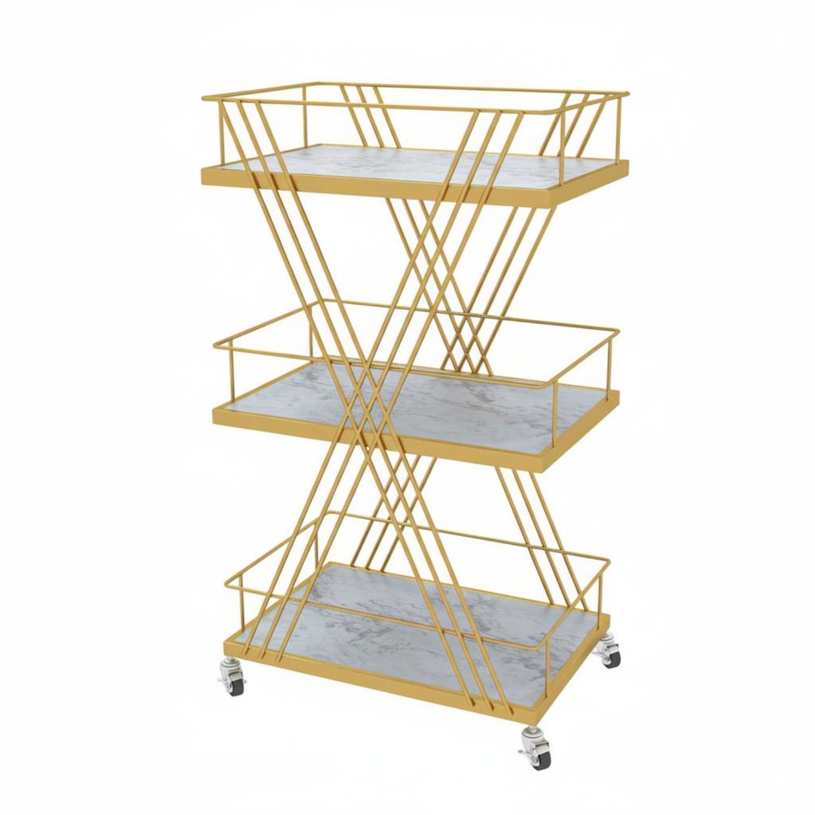 3-Tier Rolling Cart