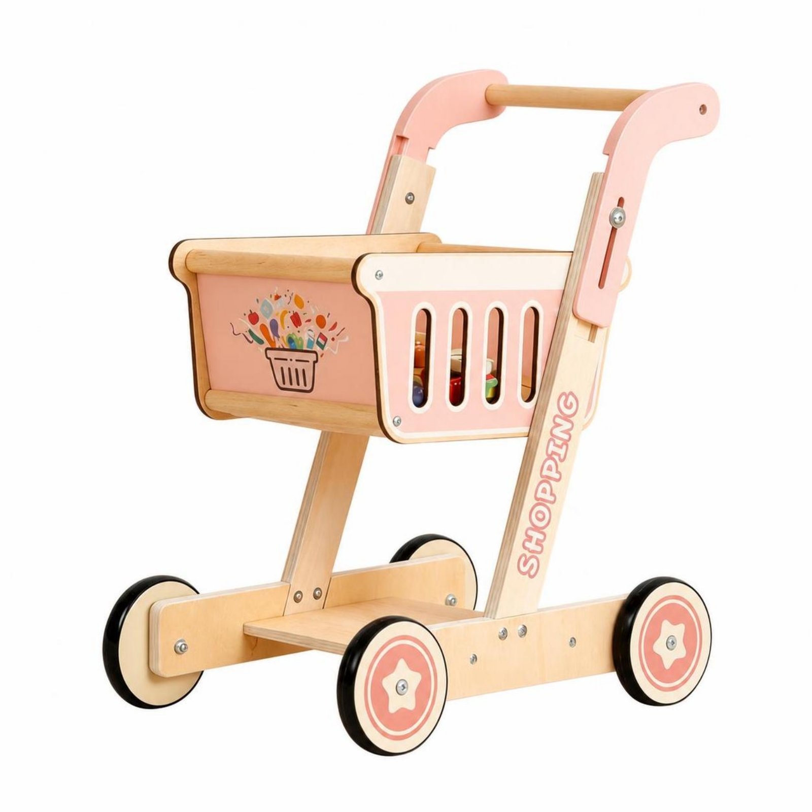 Wooden Shopping Cart