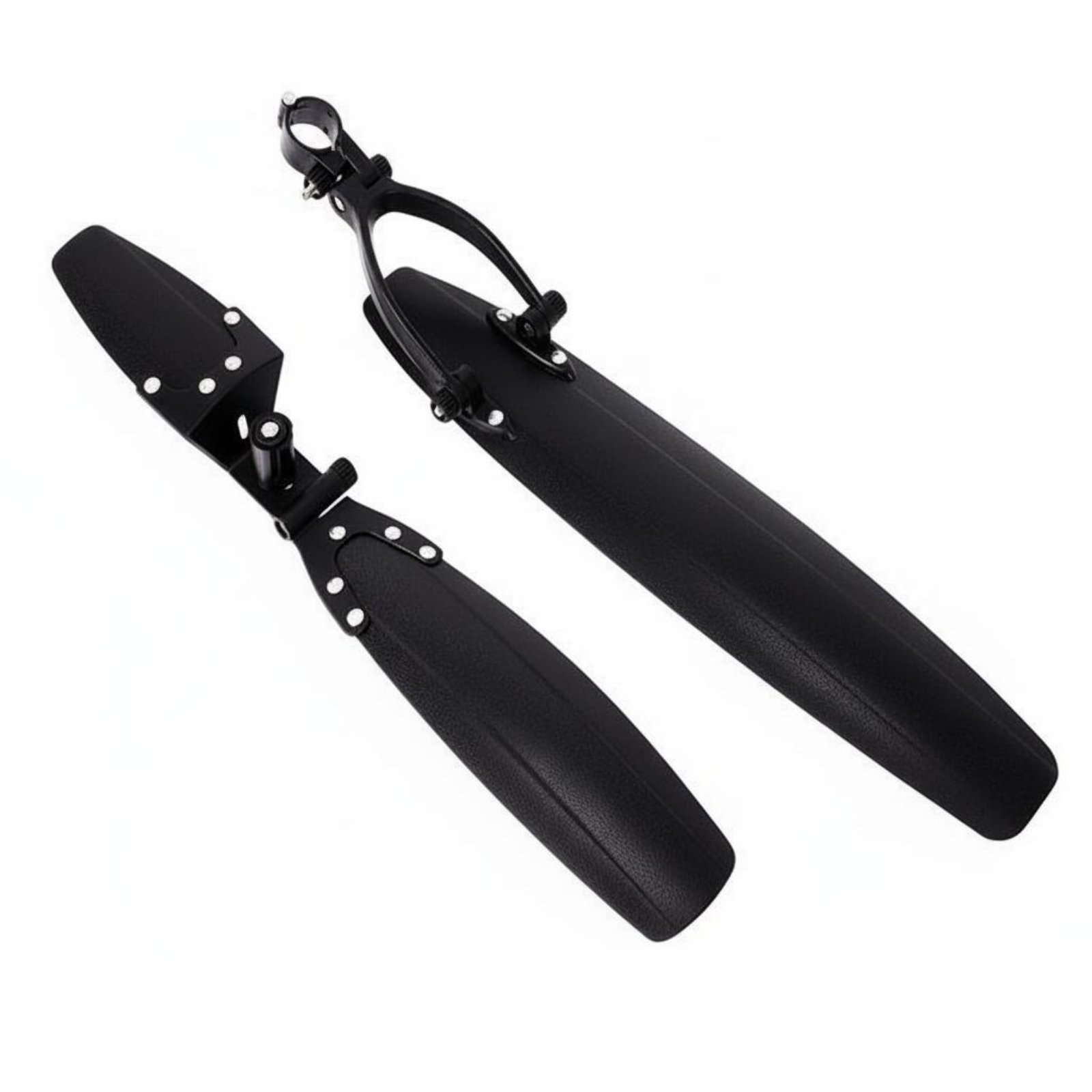 2-Piece Mountain Bike Mudguard Set Weather-Resistant – Black