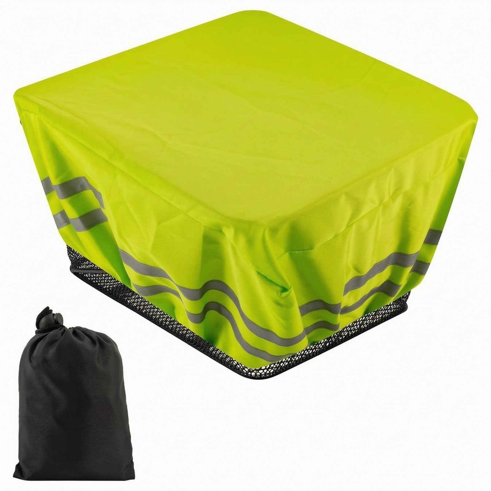 Waterproof Bike Basket Cover – Fluorescent Green
