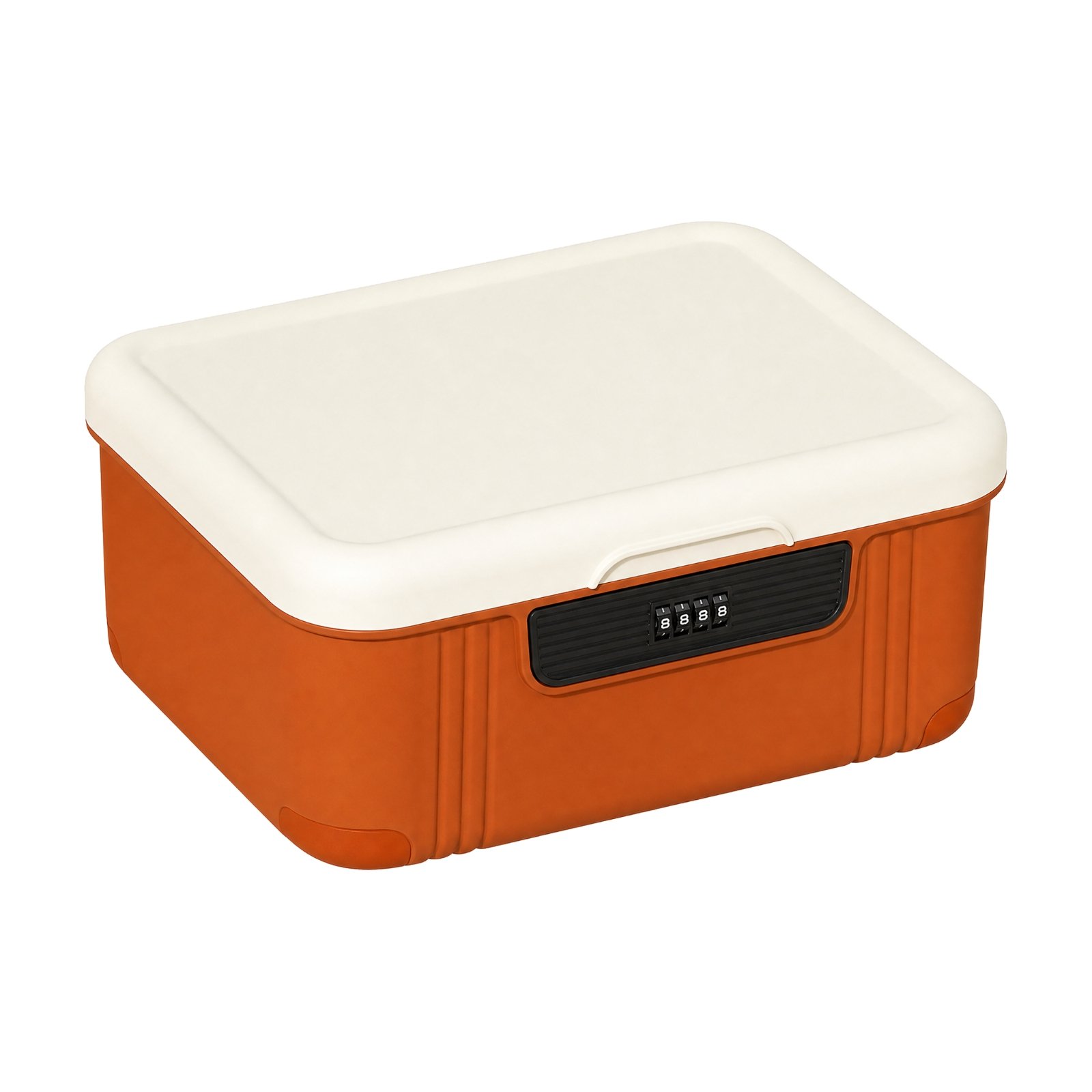 Lidded Storage Box with Combination Lock