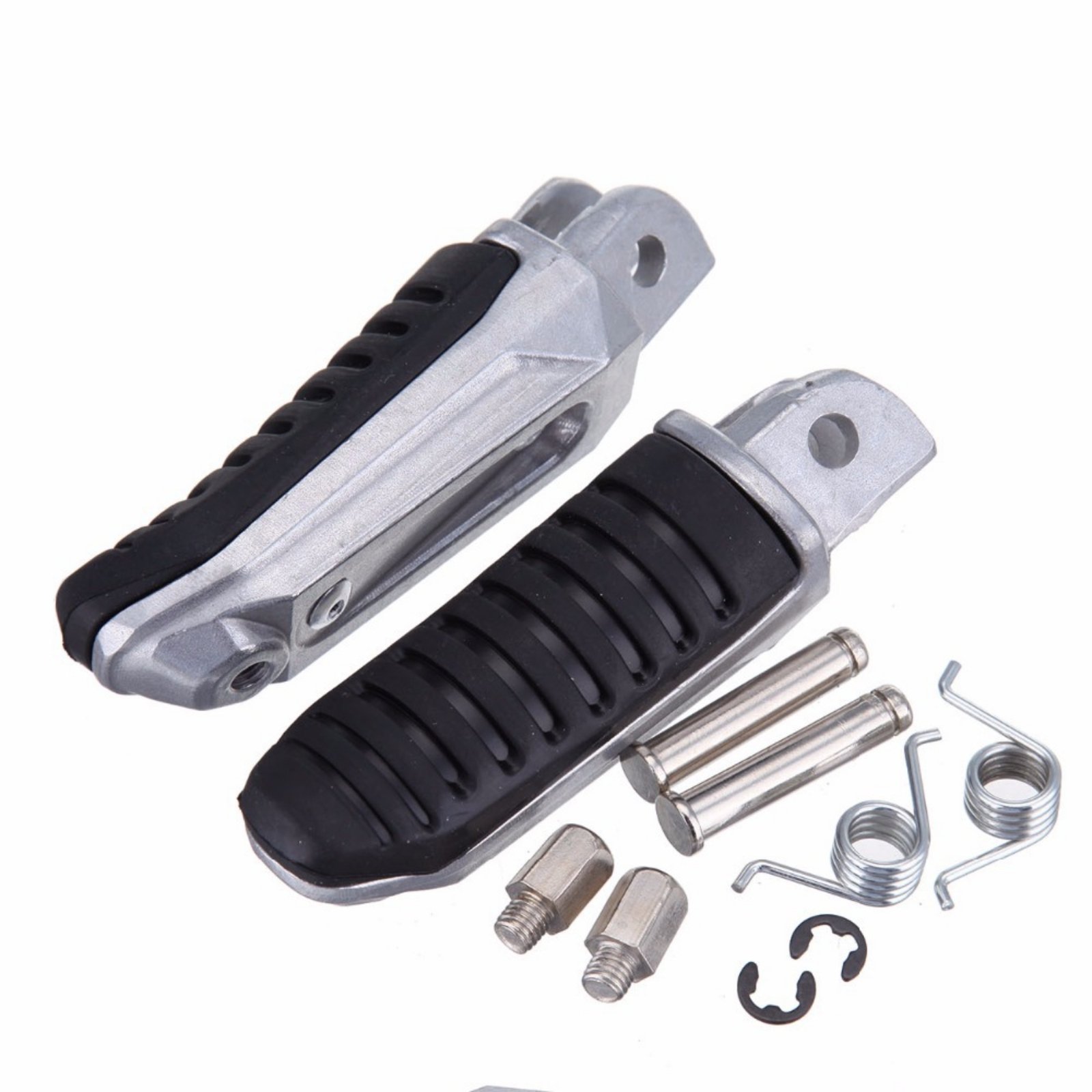 Ribbed Motorcycle Front Footpegs