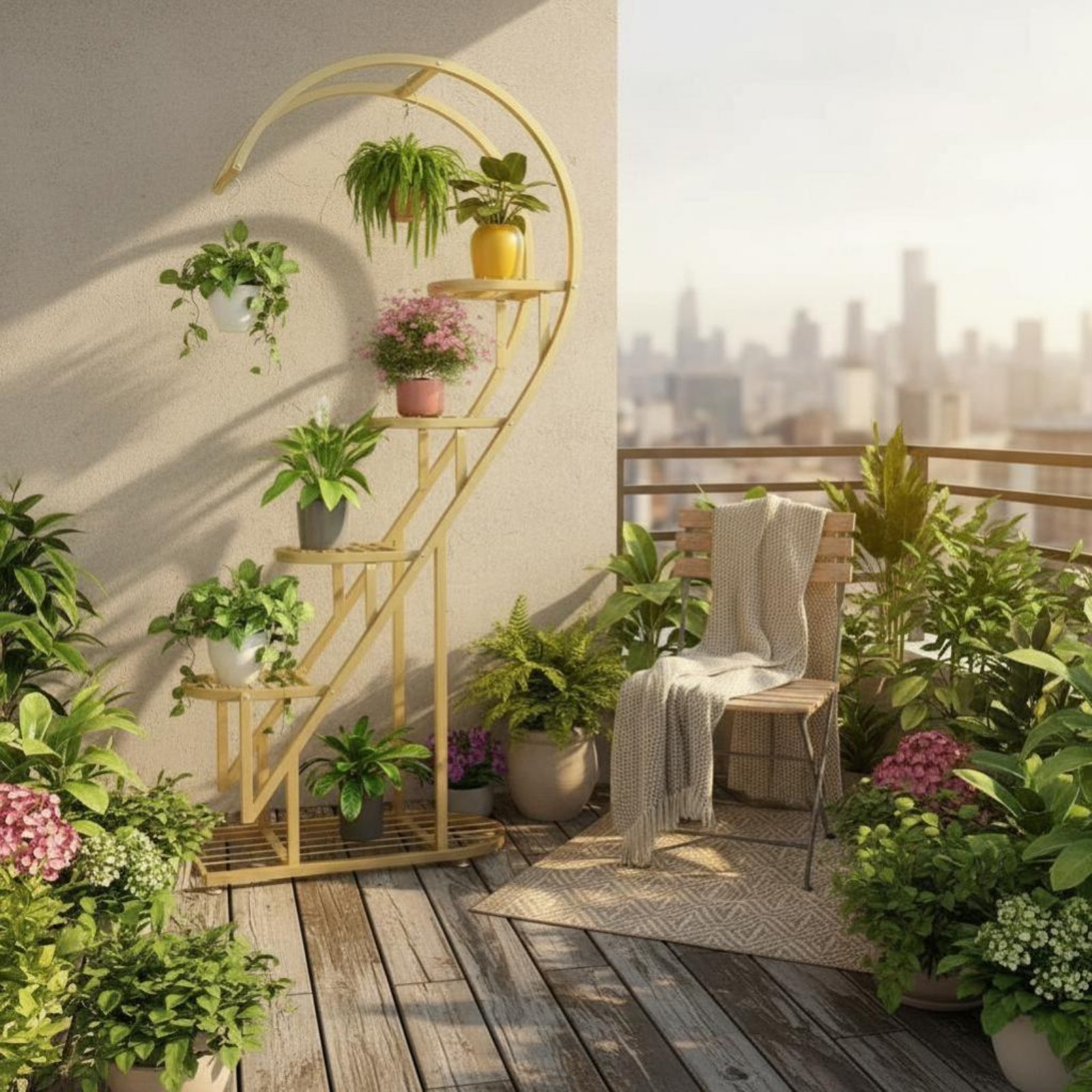 Heart-Shaped Plant Stand