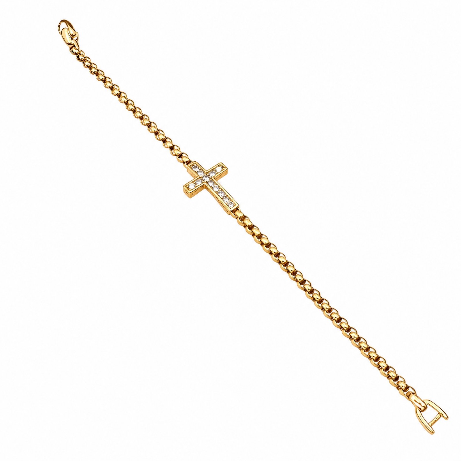 Zircon Cross Bracelet