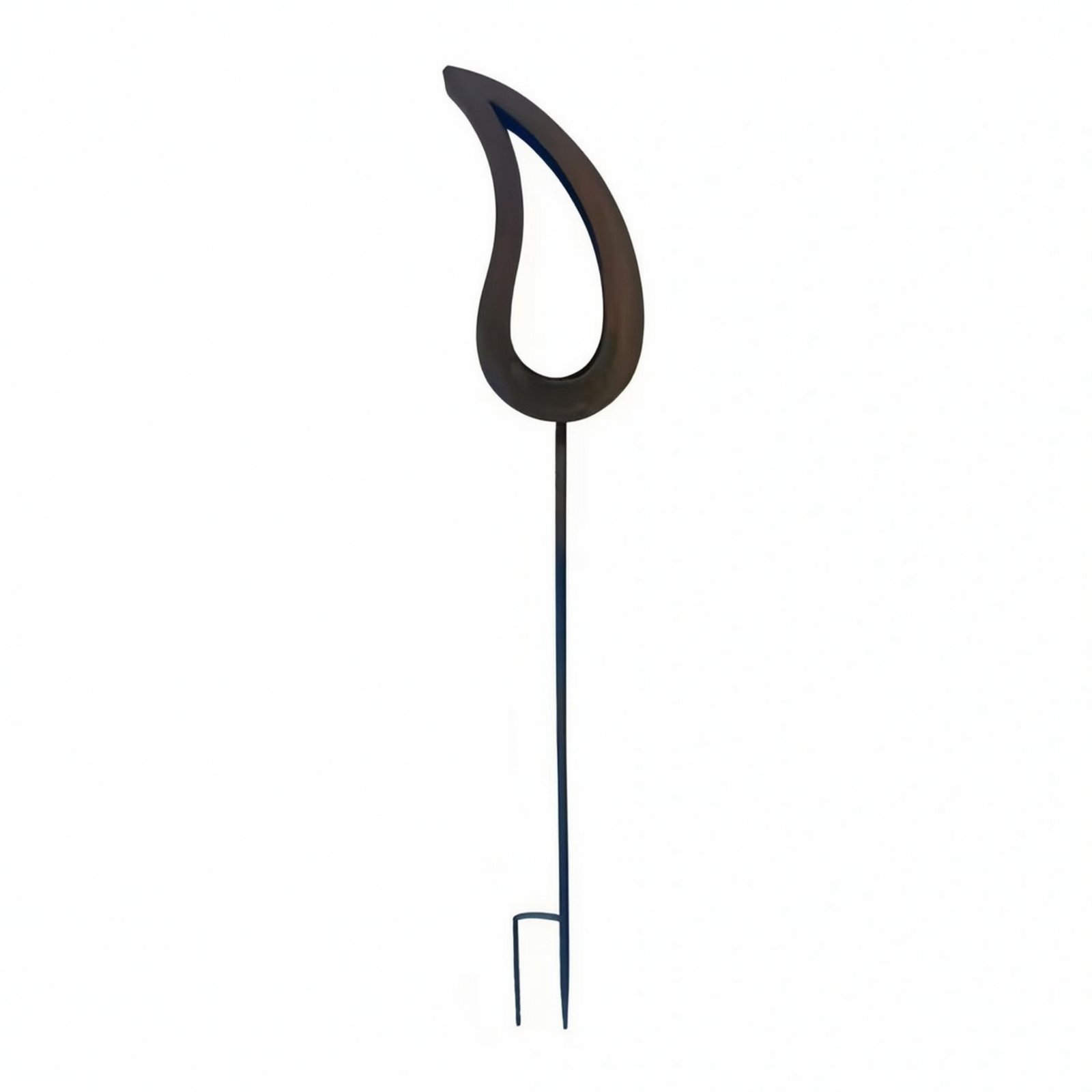 Flame Silhouette Candle Stake
