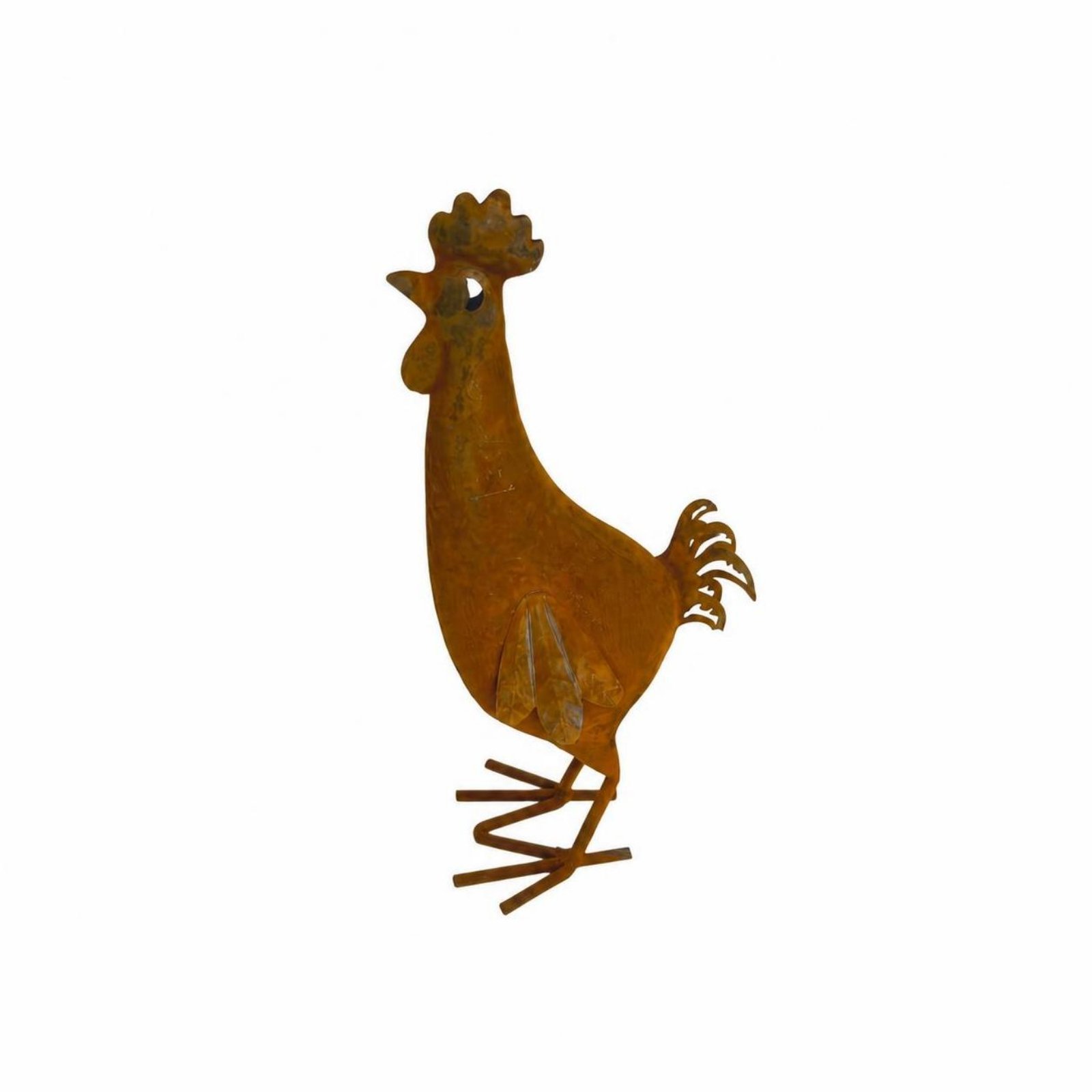 Metal Chicken Yard Ornament