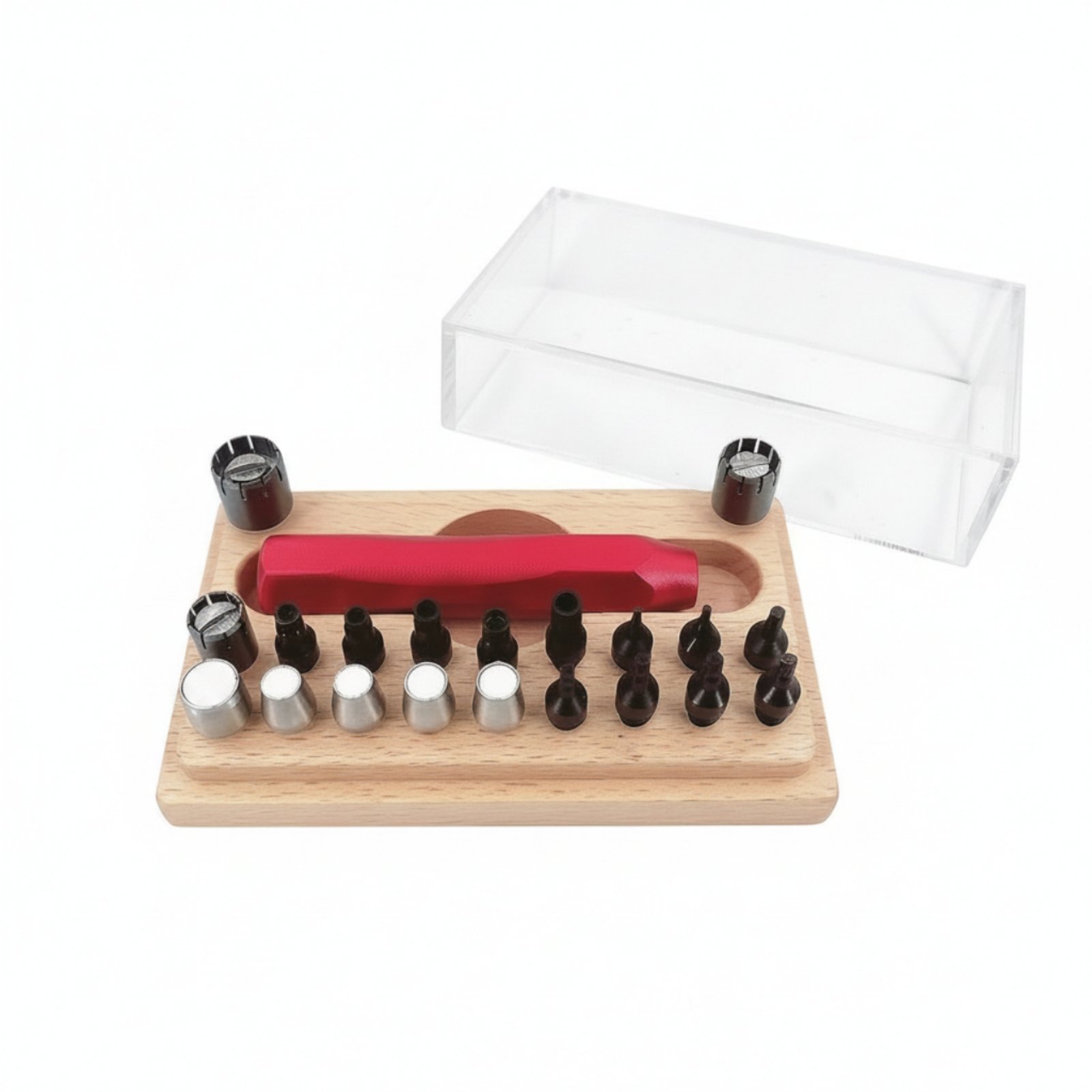 Watch Repair Kit with Wooden Base