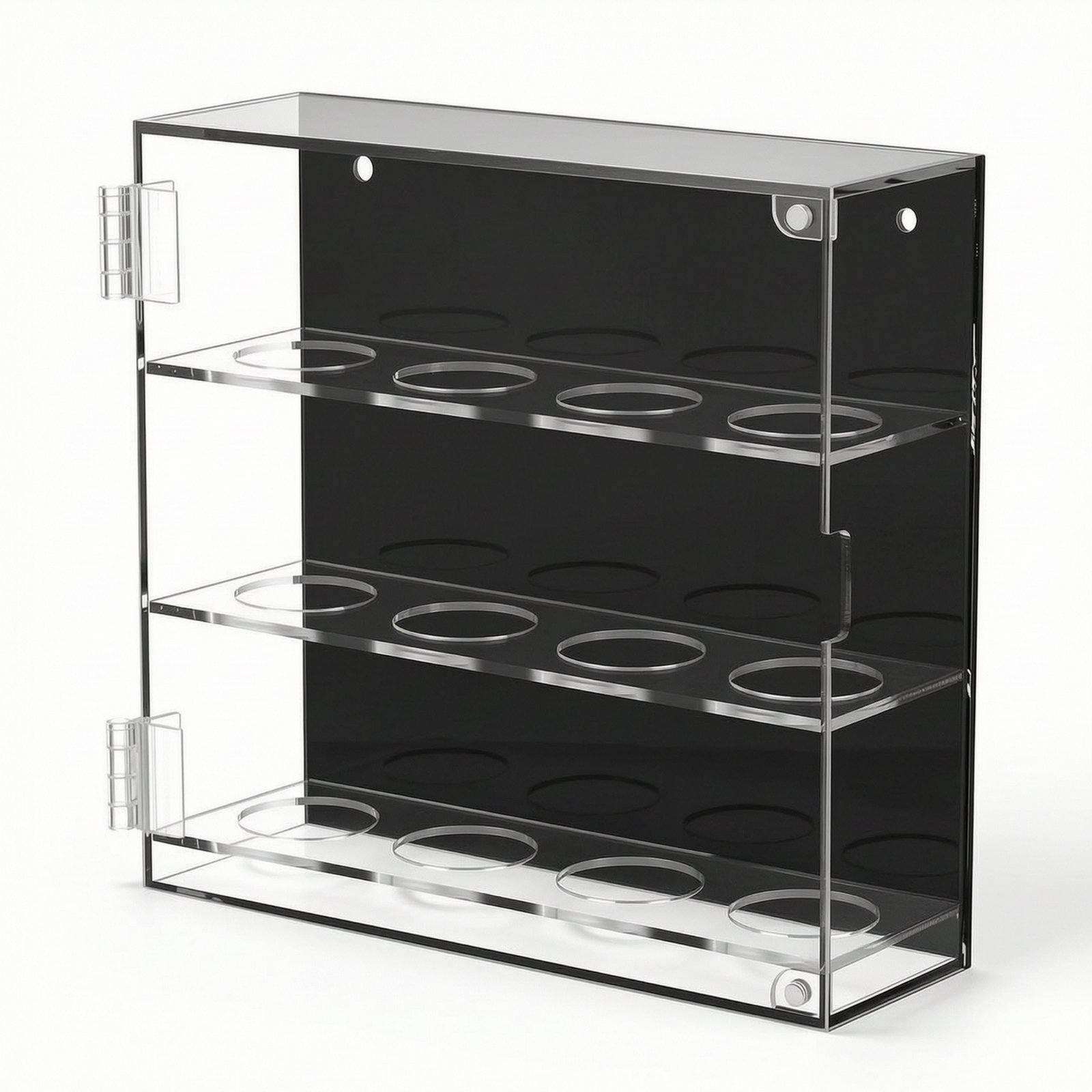 Wall-Mounted Baseball Display Case