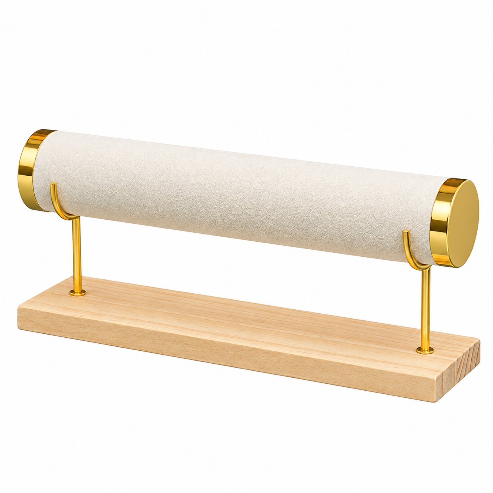 Countertop Jewelry Rack with Wood Base