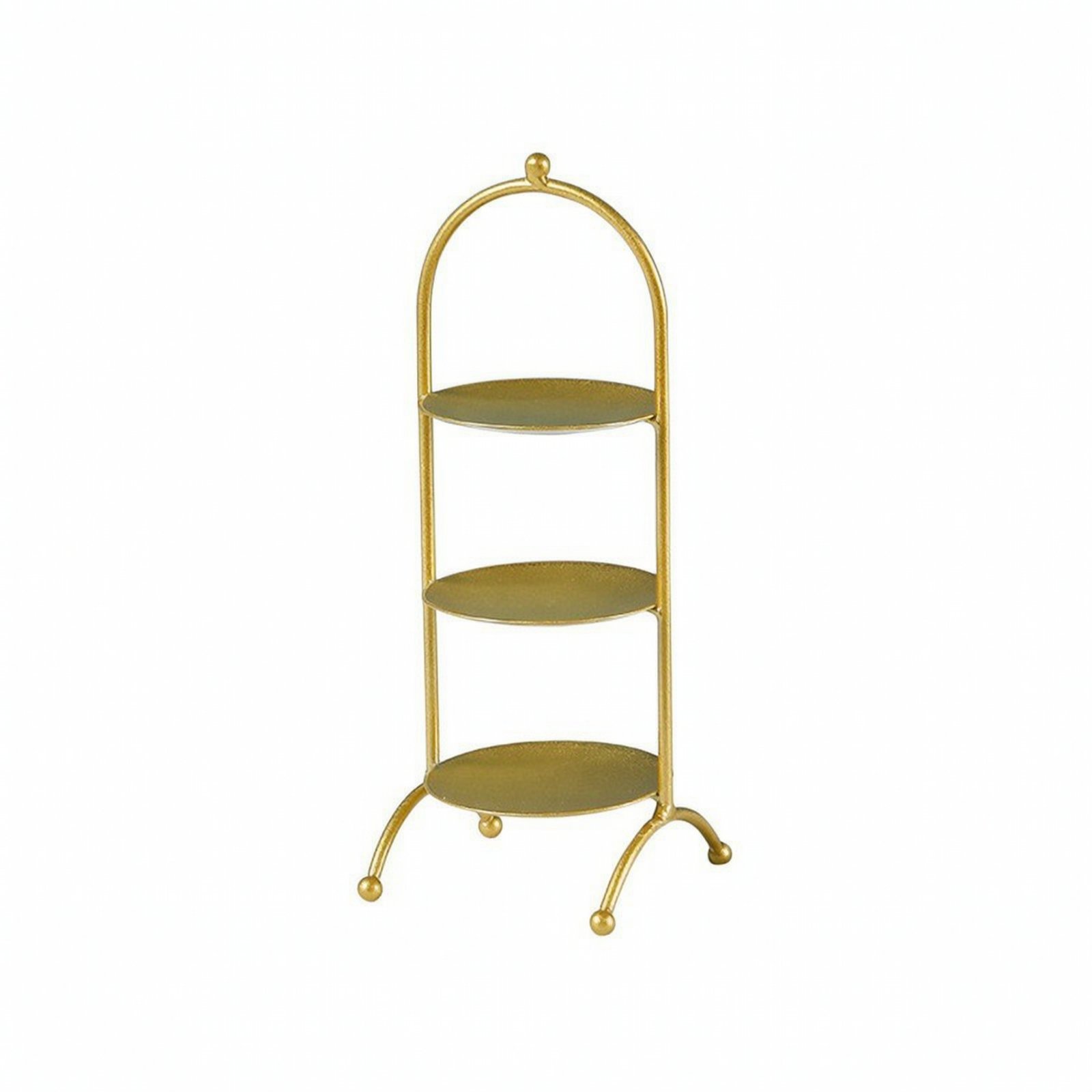 2-Piece Gold Dessert Display Stand