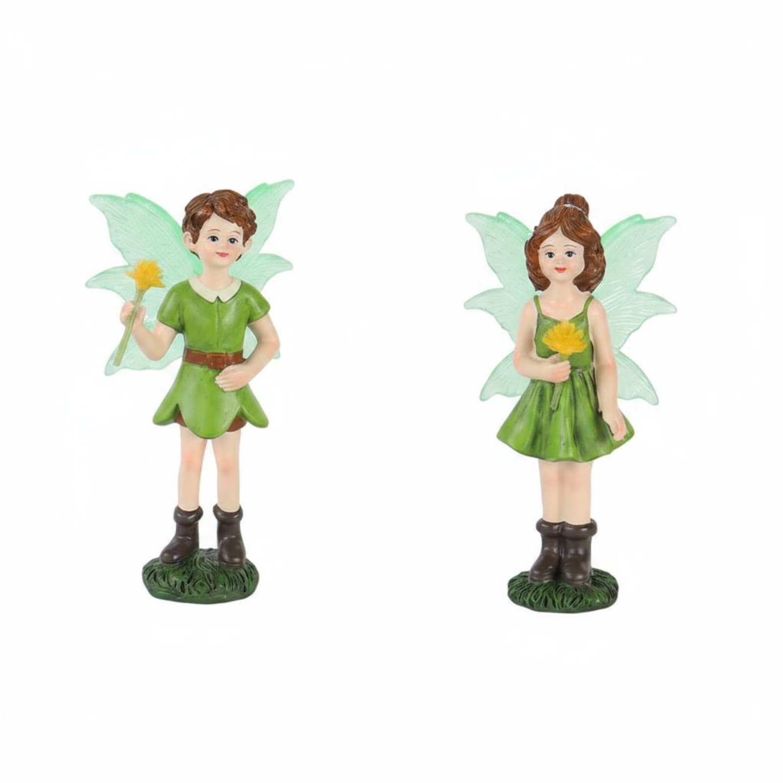 2-Piece Luminous Fairy Figurines