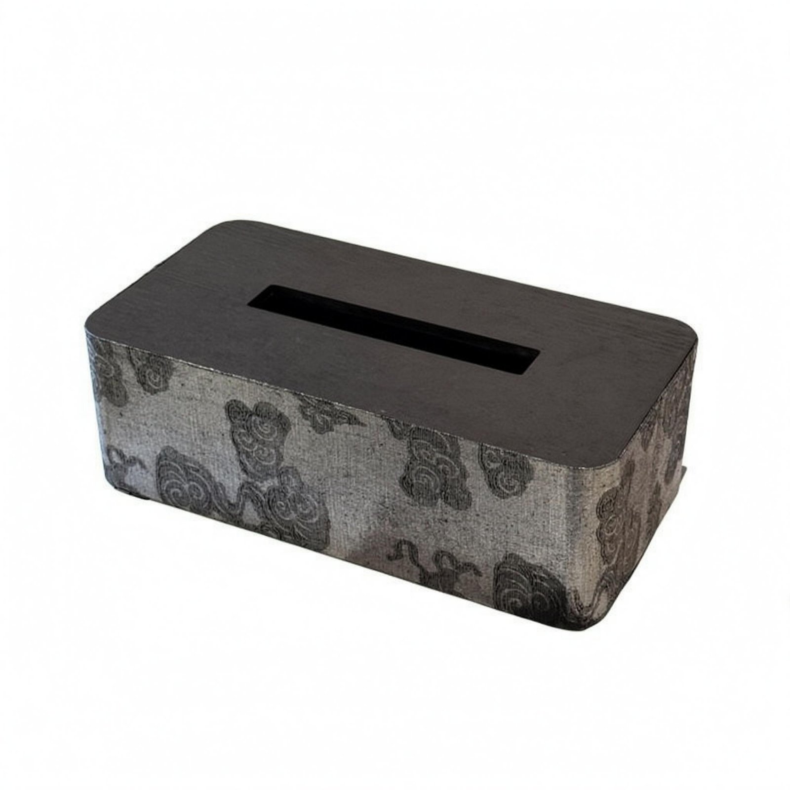 Wood Tissue Box – Silver, 232-123-75
