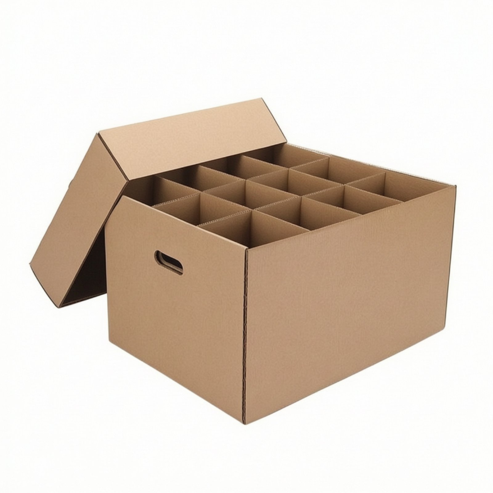 Foldable Packing Box with Divider