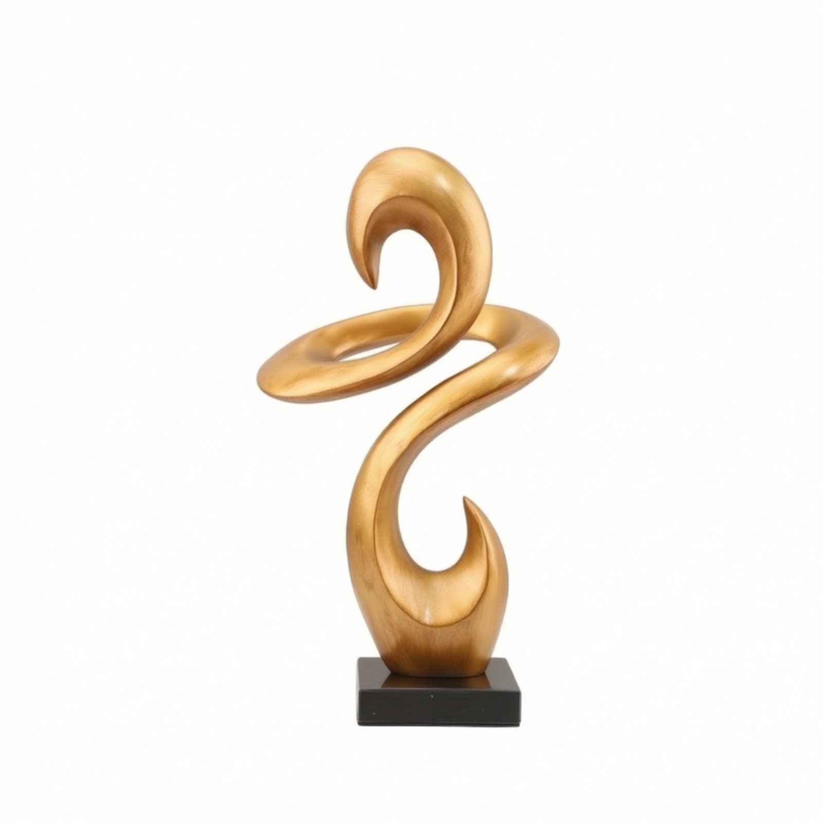 Abstract Sculpture Gold Toned