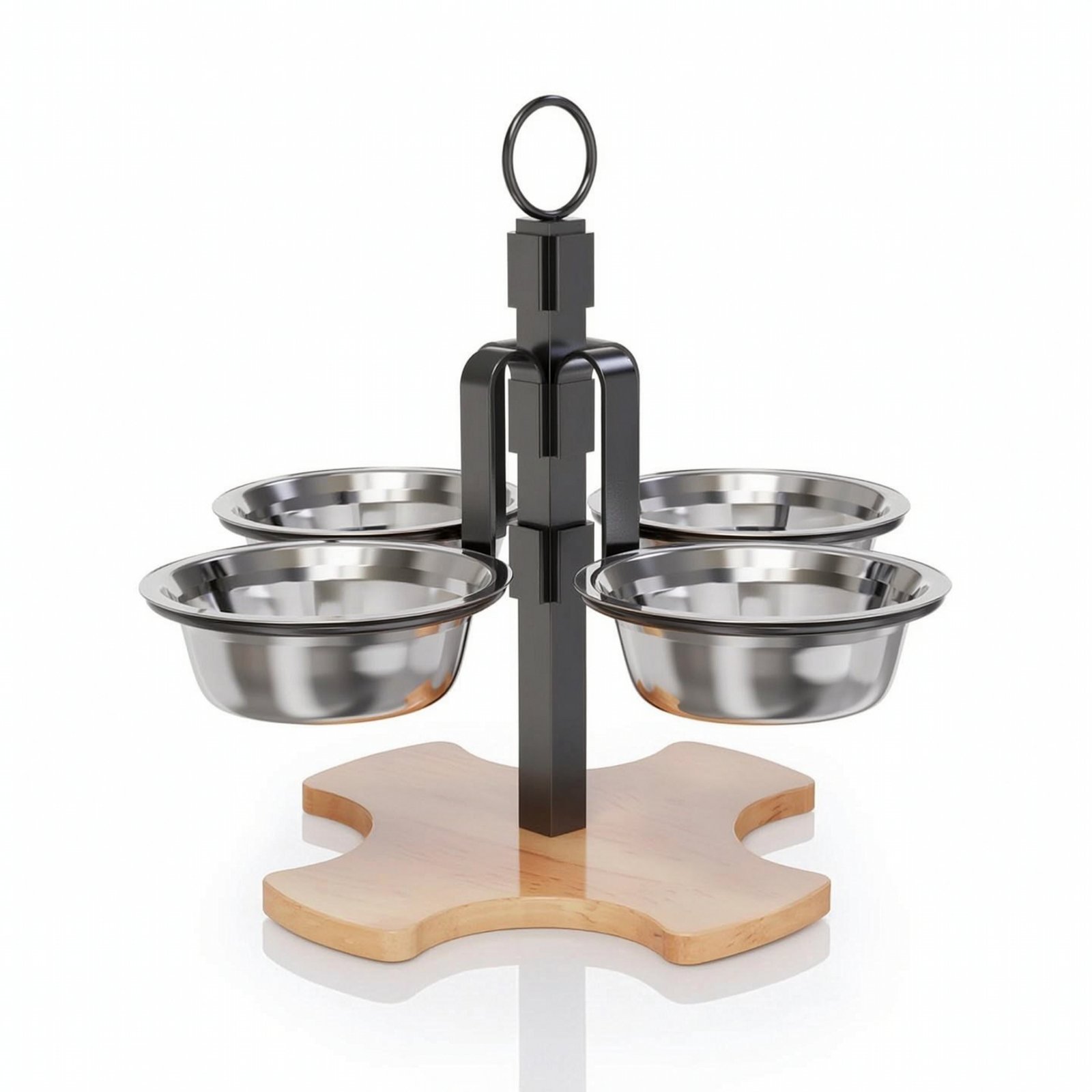 Cat Bowl Holder Four Bowls