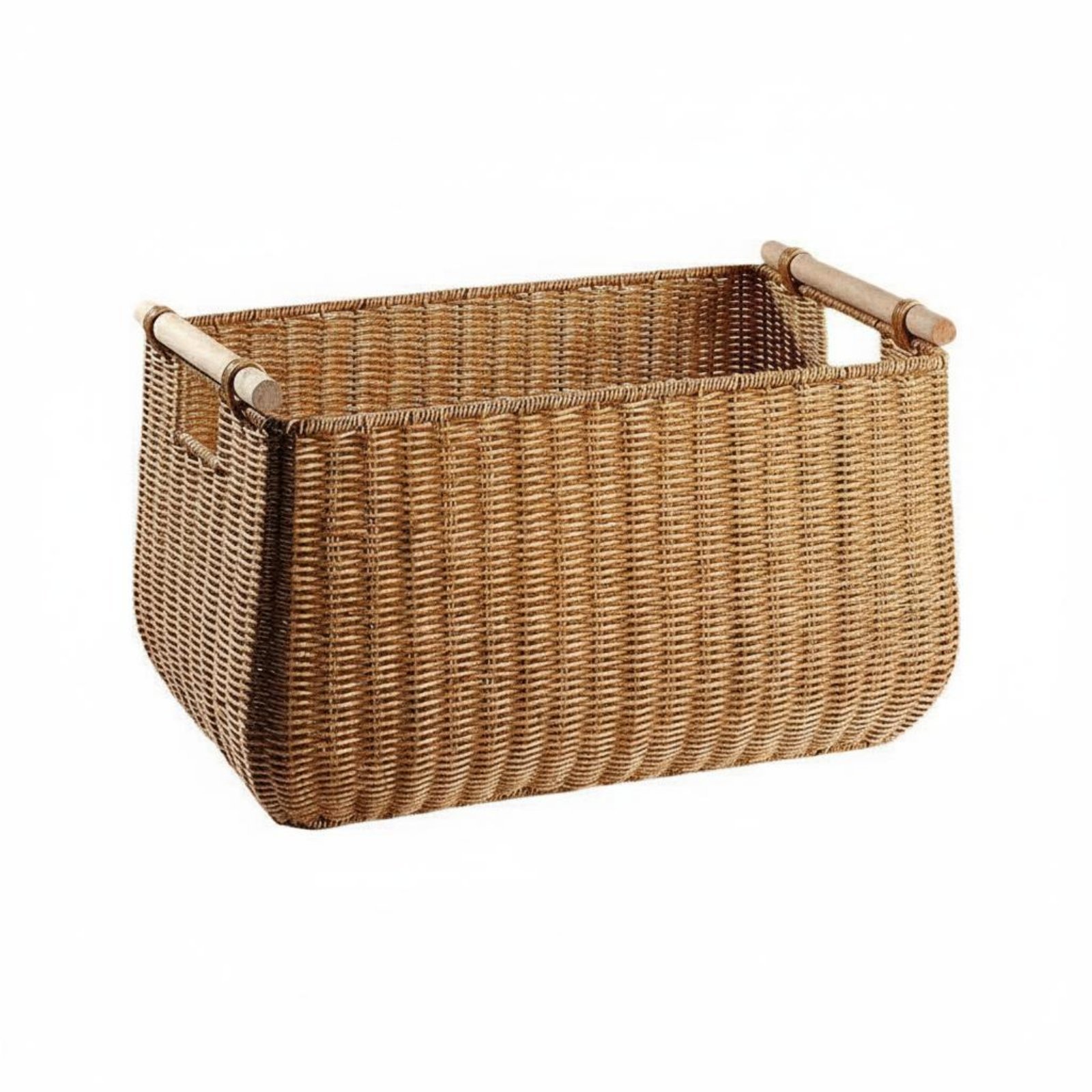 Woven Storage Basket – Light Brown, 43x28x27cm