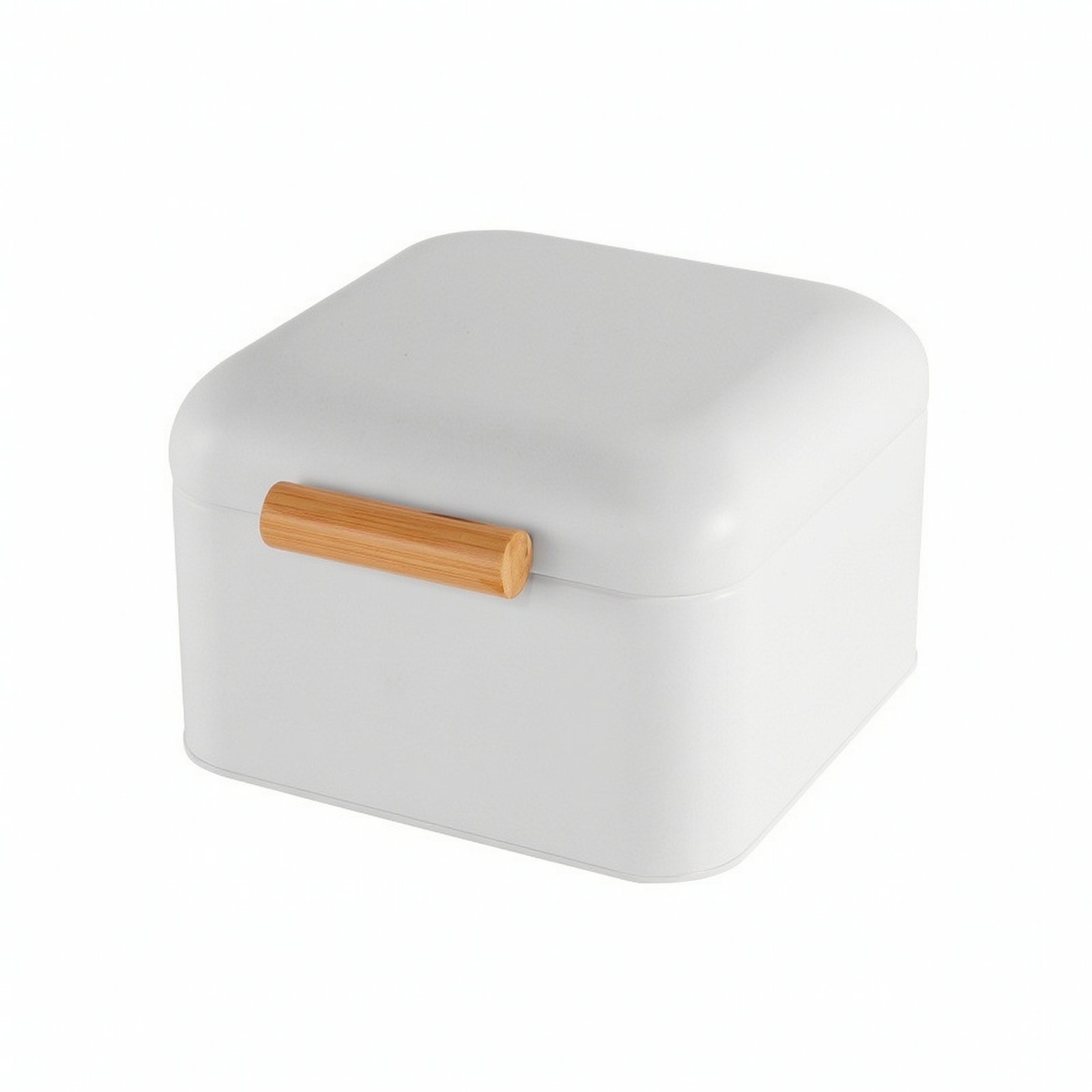 Storage Container with Lid Wooden Handle