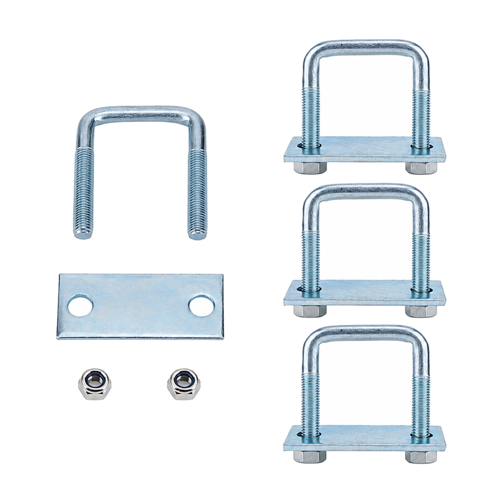 4-Piece Trailer Leaf Spring U-Bolt Clamp