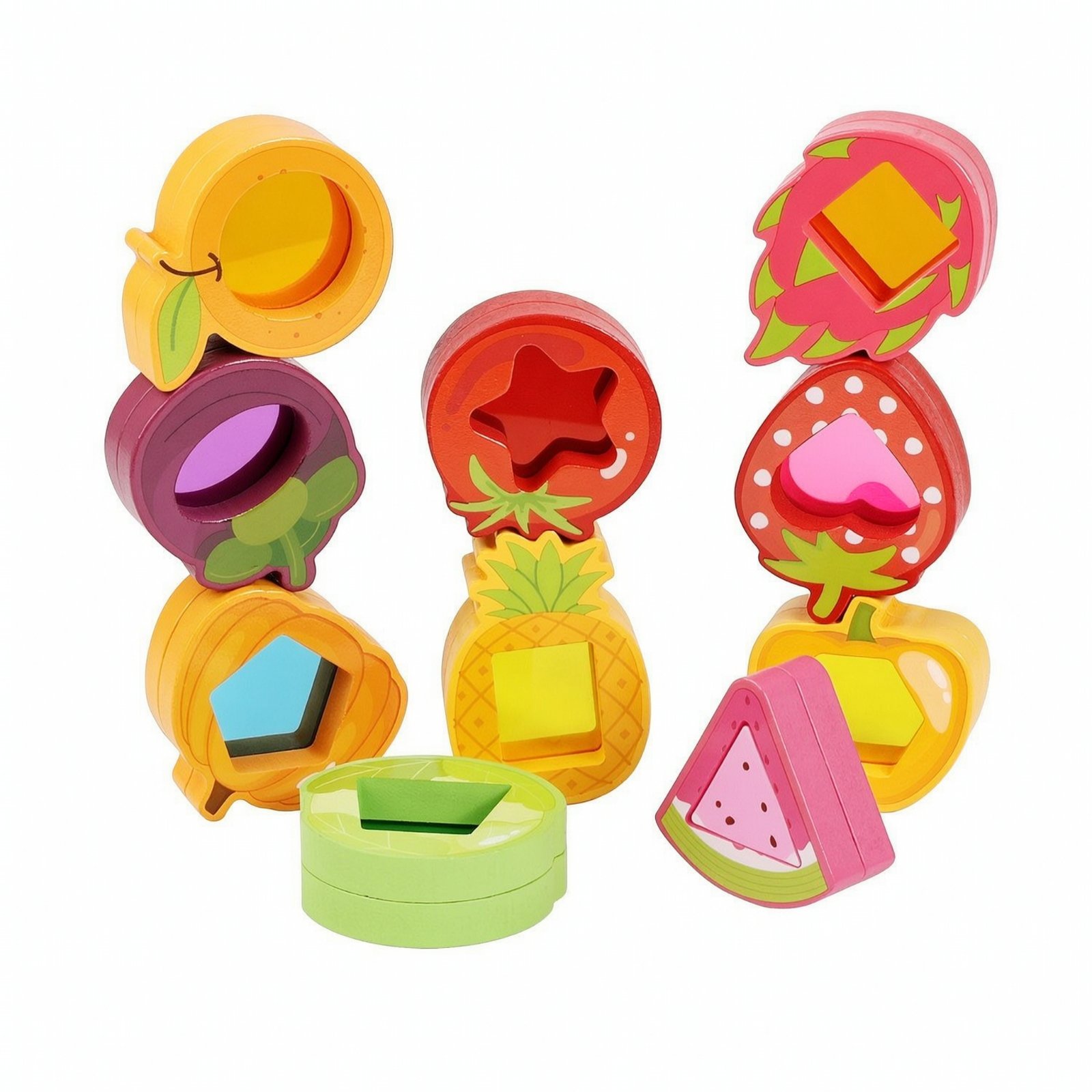 Wooden Acrylic Building Brick Set