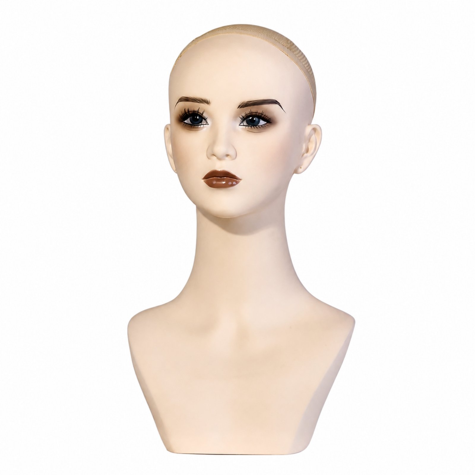 Mannequin Bust with Textured Hairline