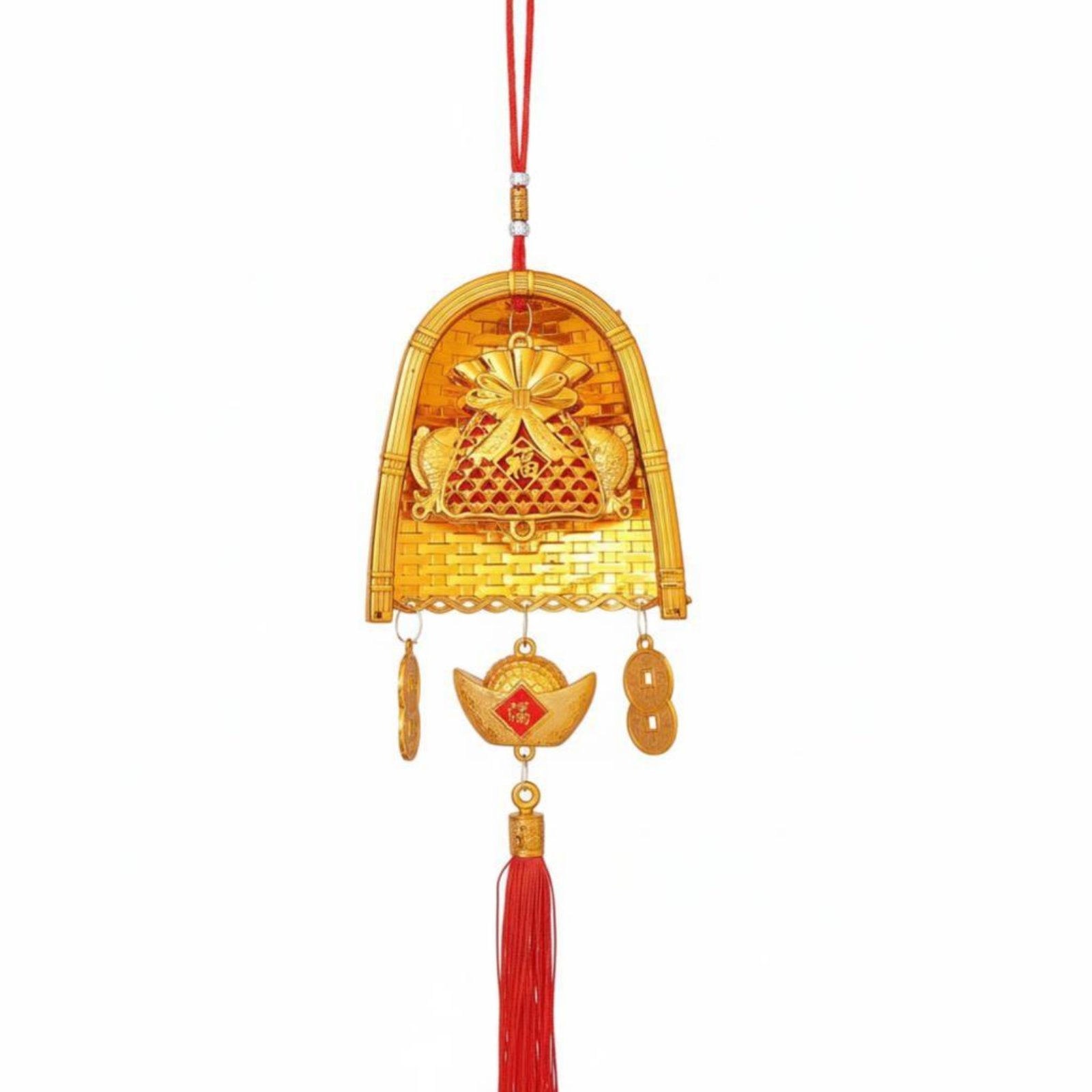 Gold Dustpan Hanging Decoration