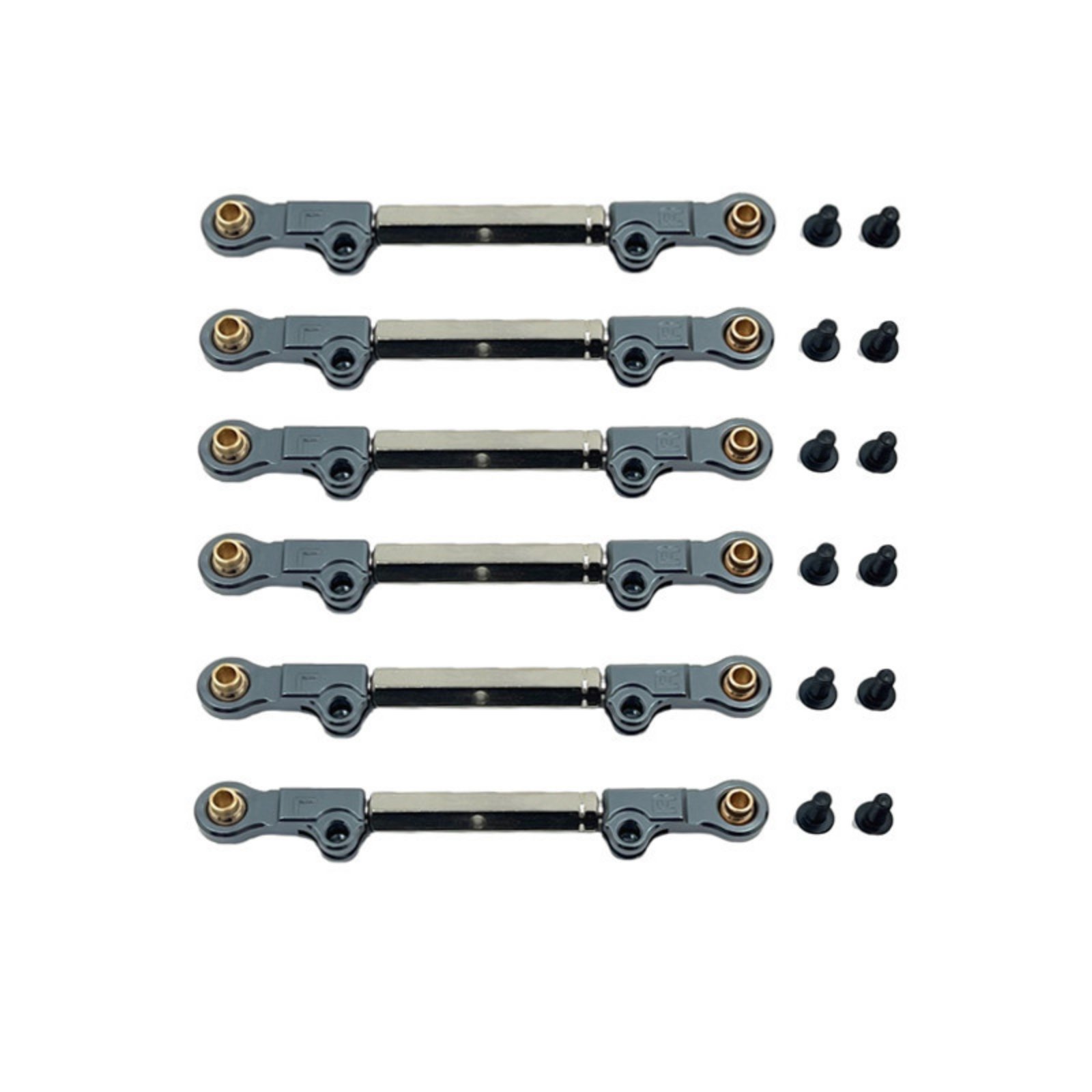 6-Piece Adjustable Tie Rod Metal