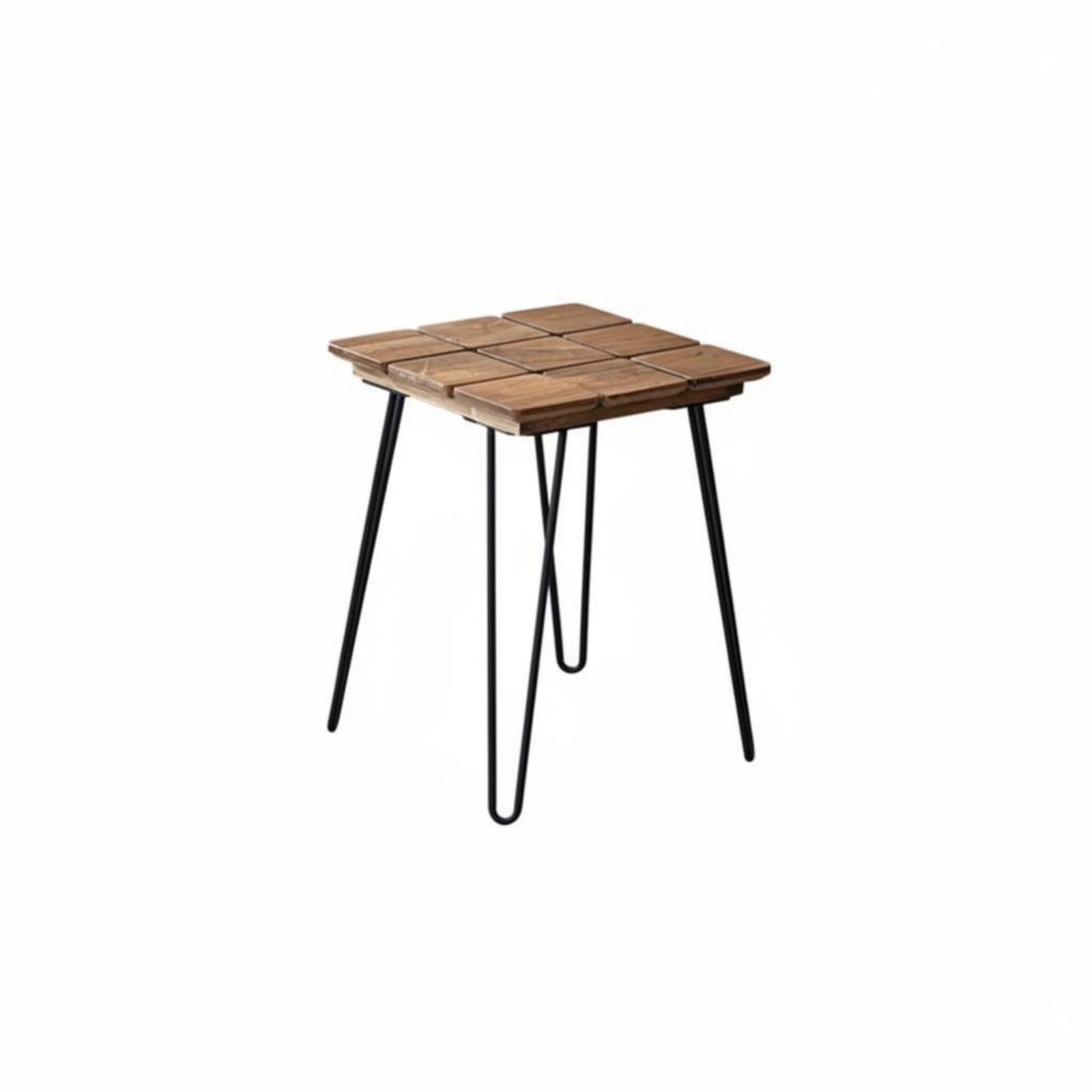Tiled Wood Top Table