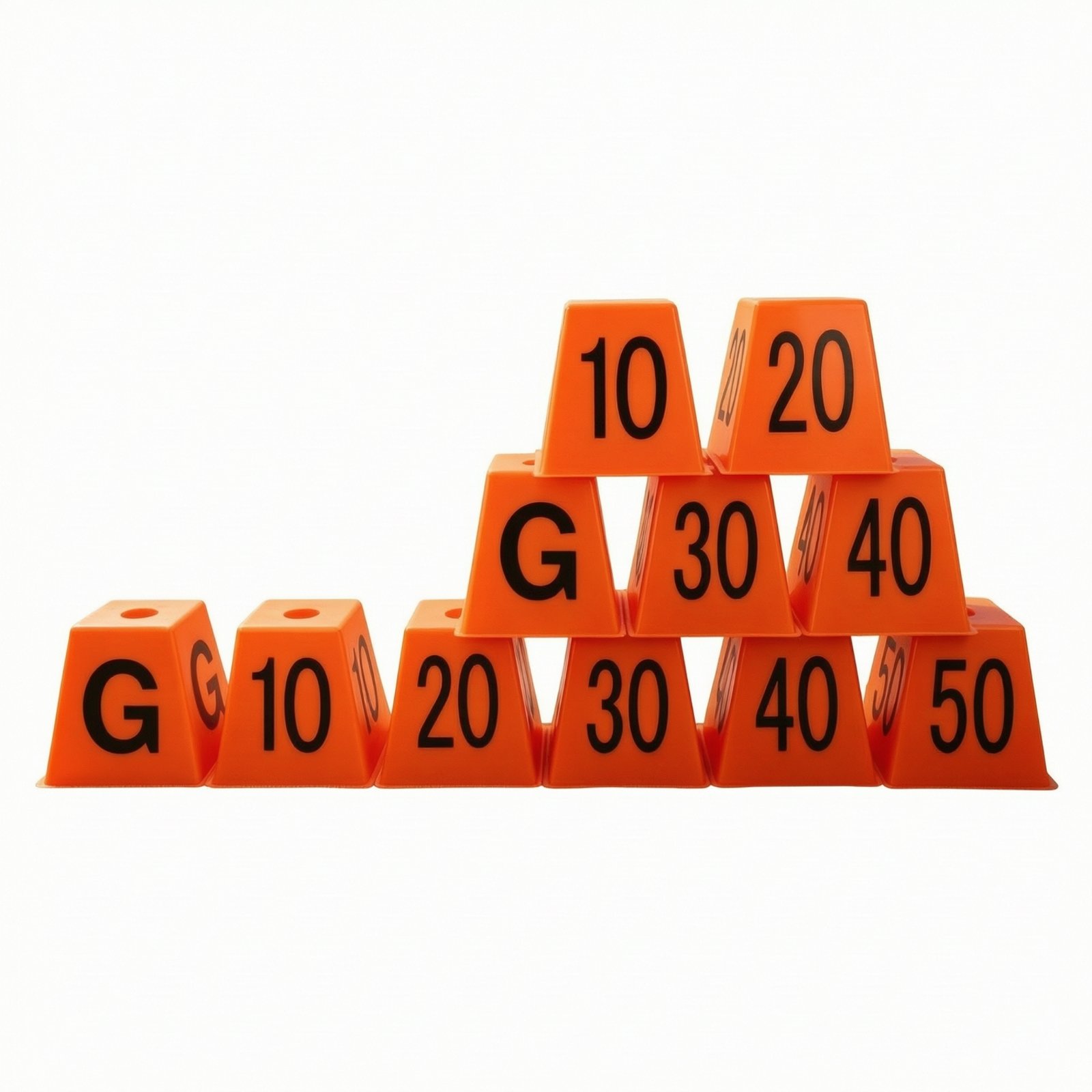 11-Piece American Football Field Markers