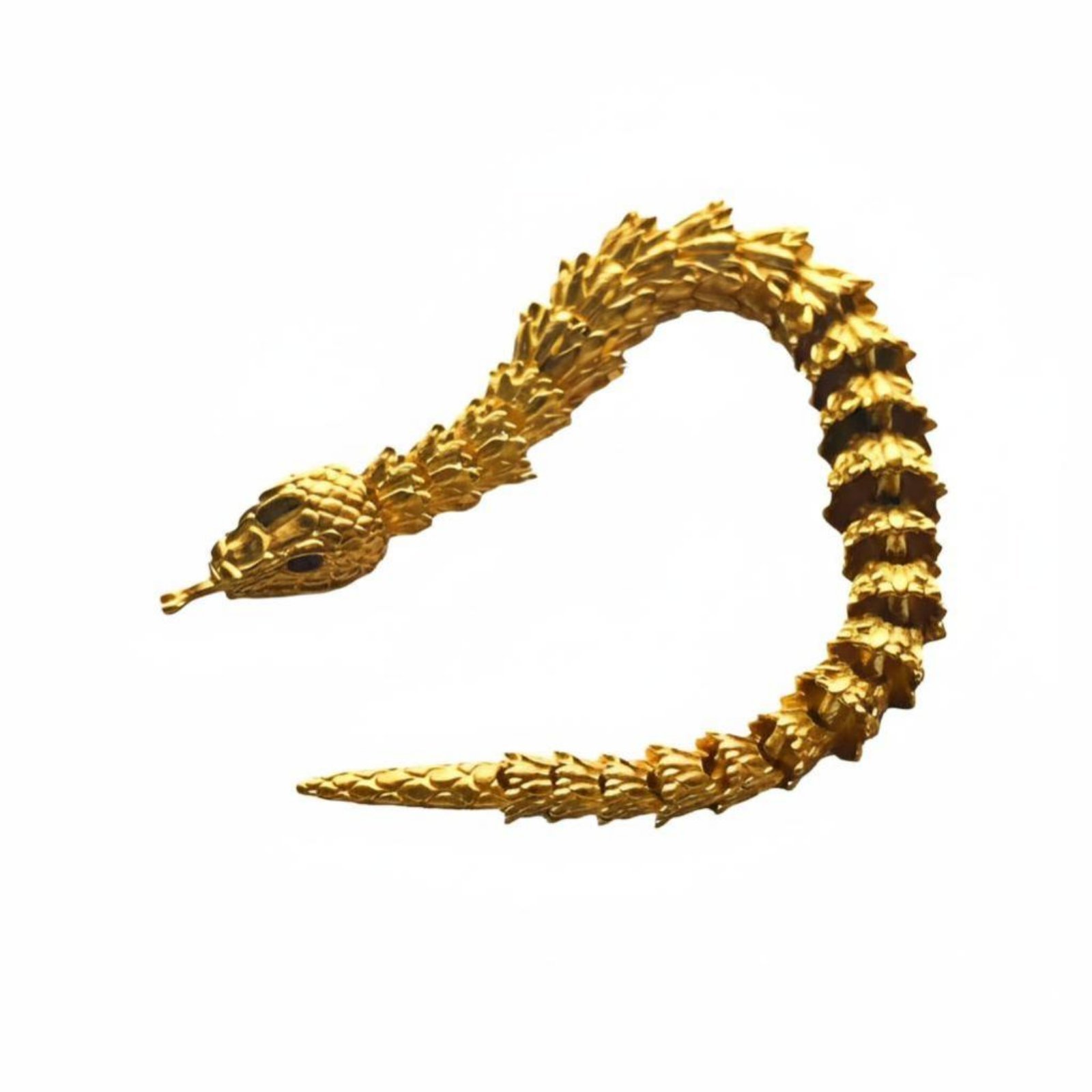 Brass Wyrm Figurine