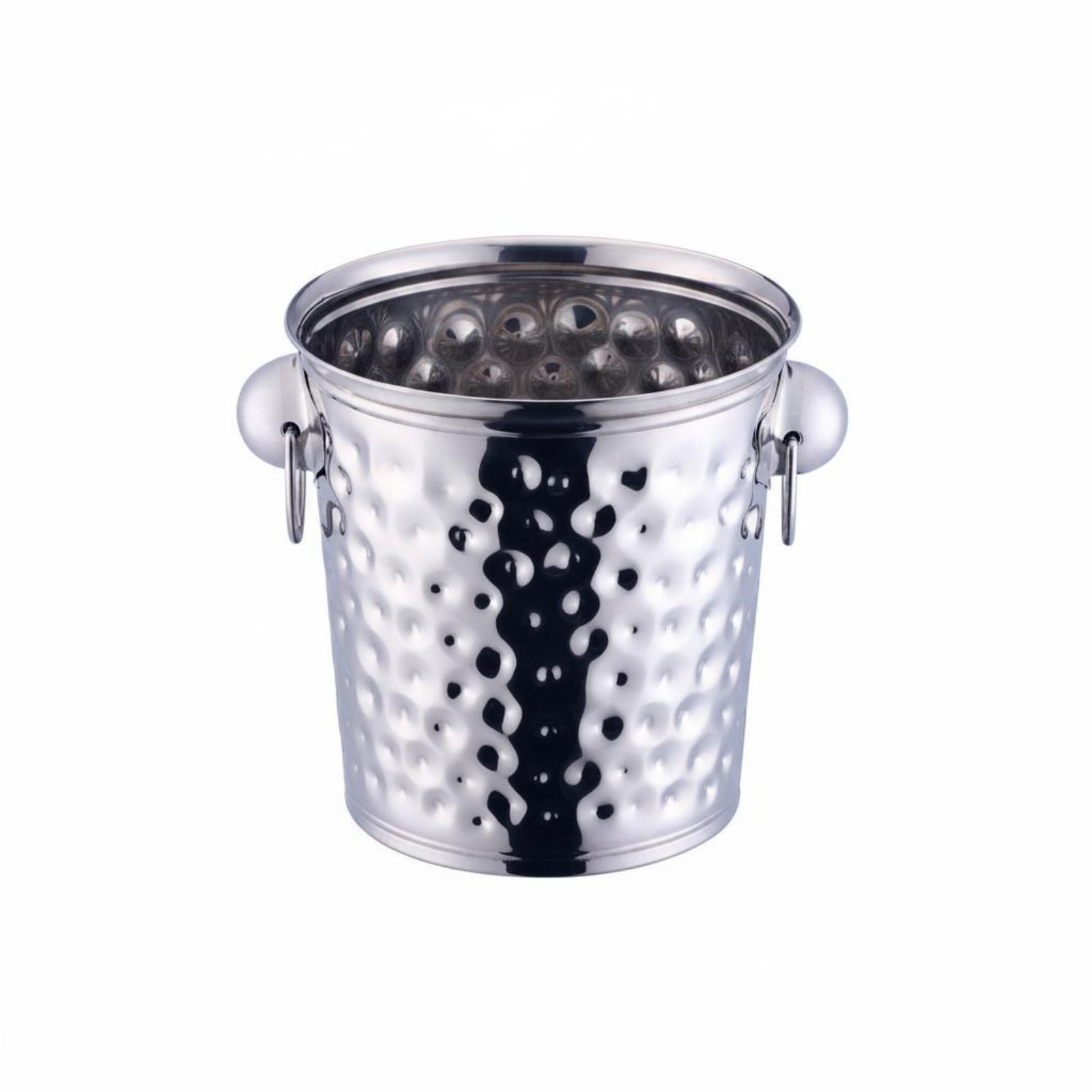 Hammered Stainless Steel Ice Bucket